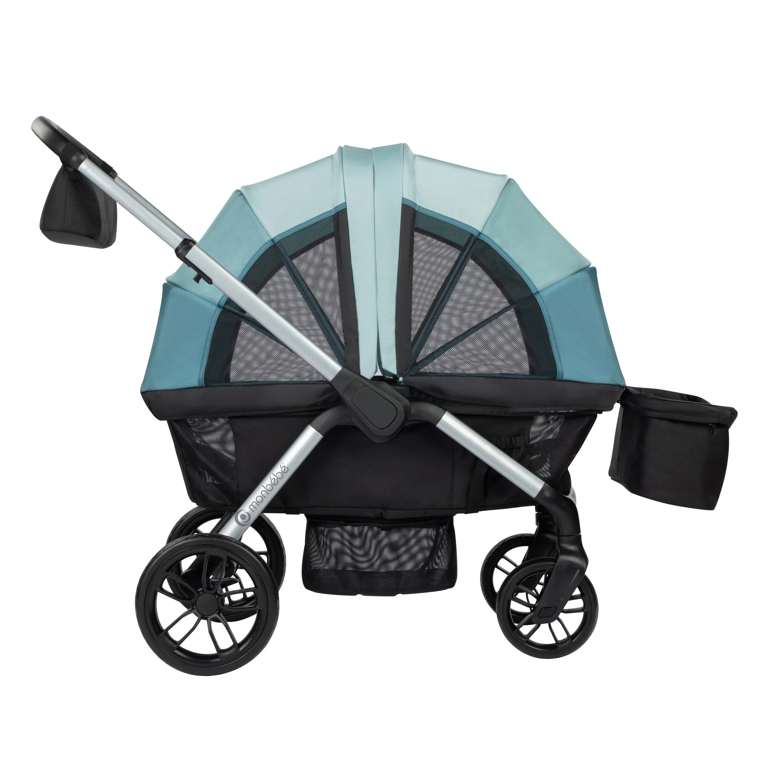 Monbebe Everyday Outings Wagon Stroller, Cobblestone Grey - Womvr
