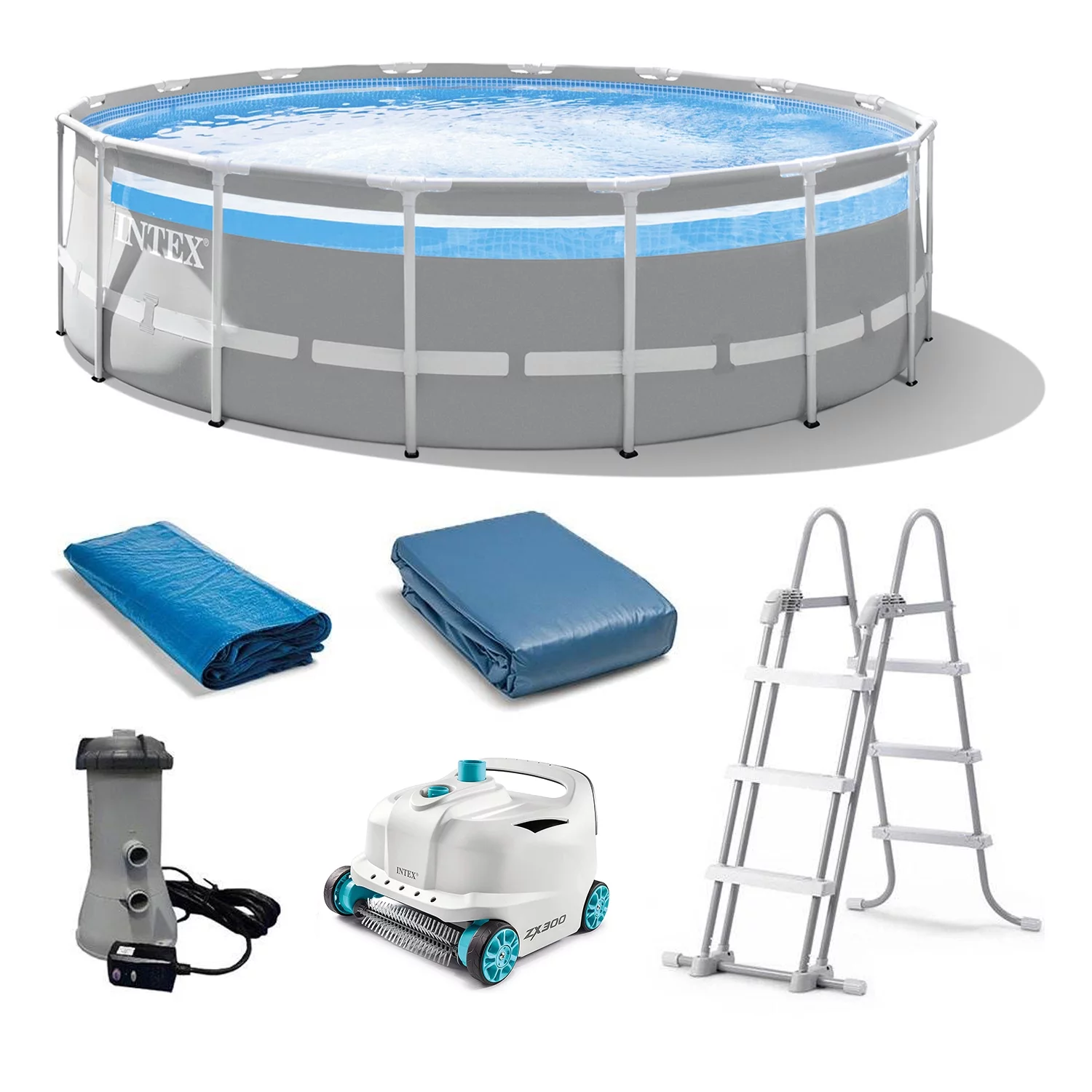 Intex 26729EH 16ft x 48in Prism Above Ground Swimming Pool Set - Womvr