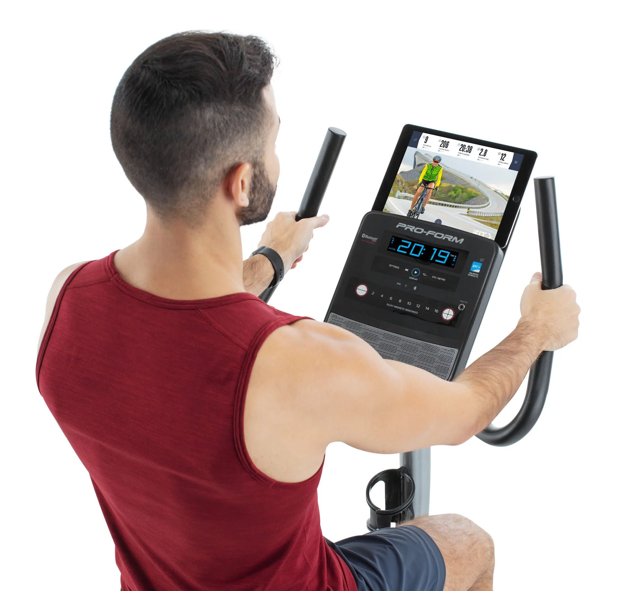 ProForm Cycle Trainer 300 Ci Upright Stationary Exercise Bike, Compatible with iFIT Personal Training - Womvr