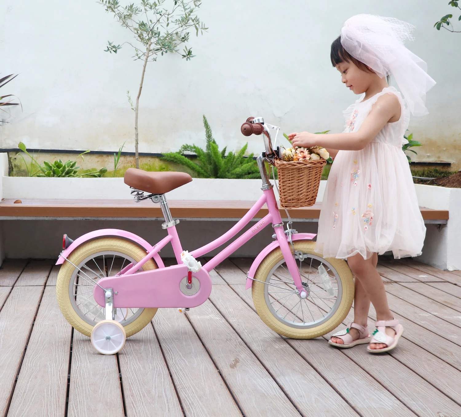Glerc Little Molly 14 inch Kids Girls Bike for 3-5 Years Old Little Child,Yellow - Womvr