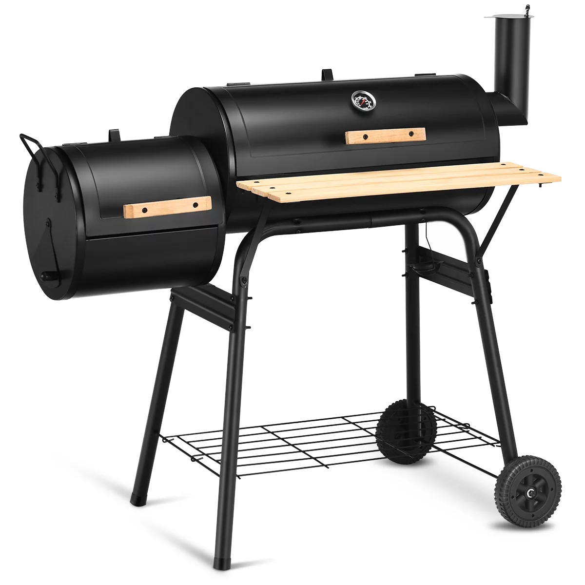 Costway Outdoor BBQ Grill Charcoal Barbecue Pit Patio Backyard Meat Cooker Smoker - Womvr