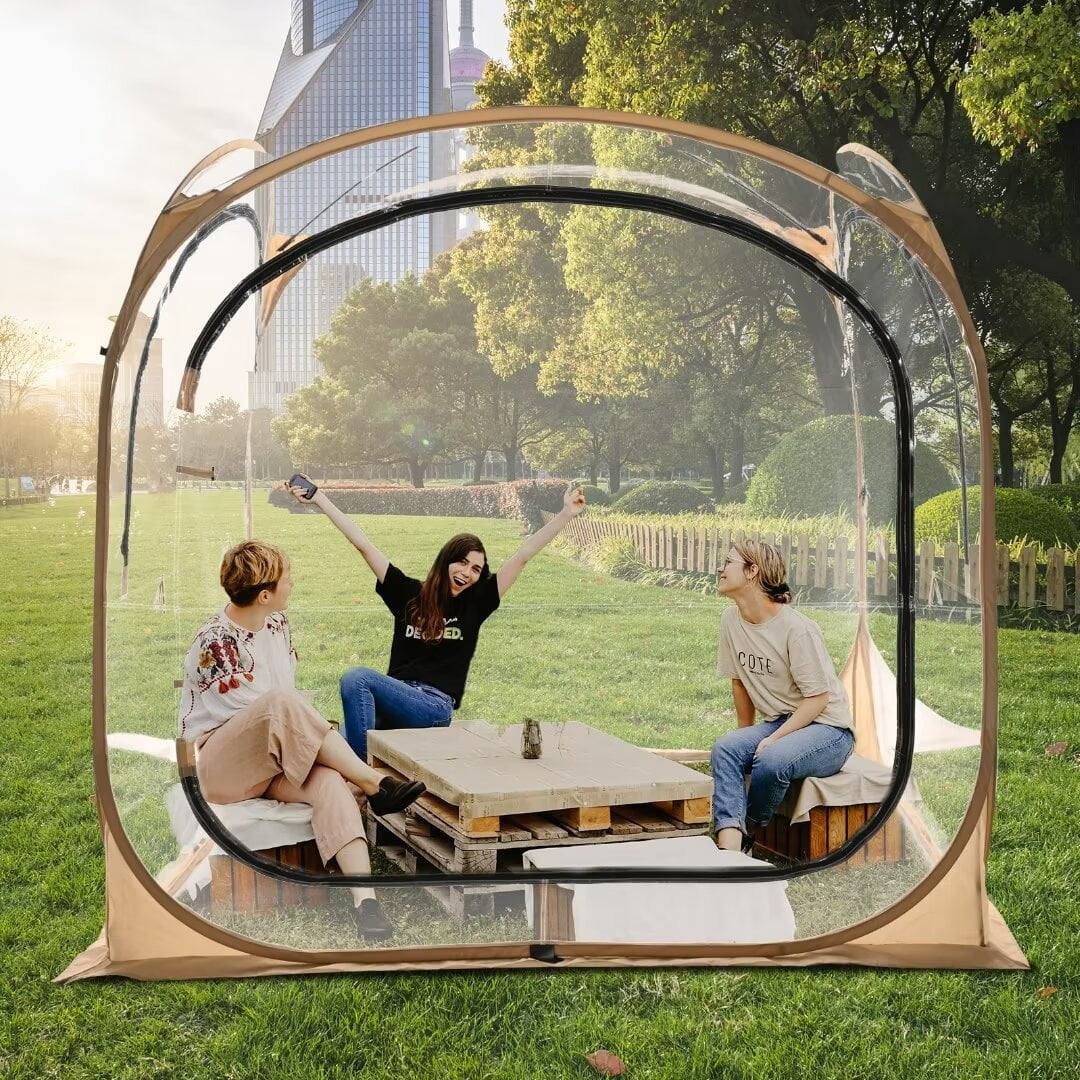 Docred Sports Tent, Weather Pop Up Shelter Bubble Tent clear tent Up to 3 People - Womvr