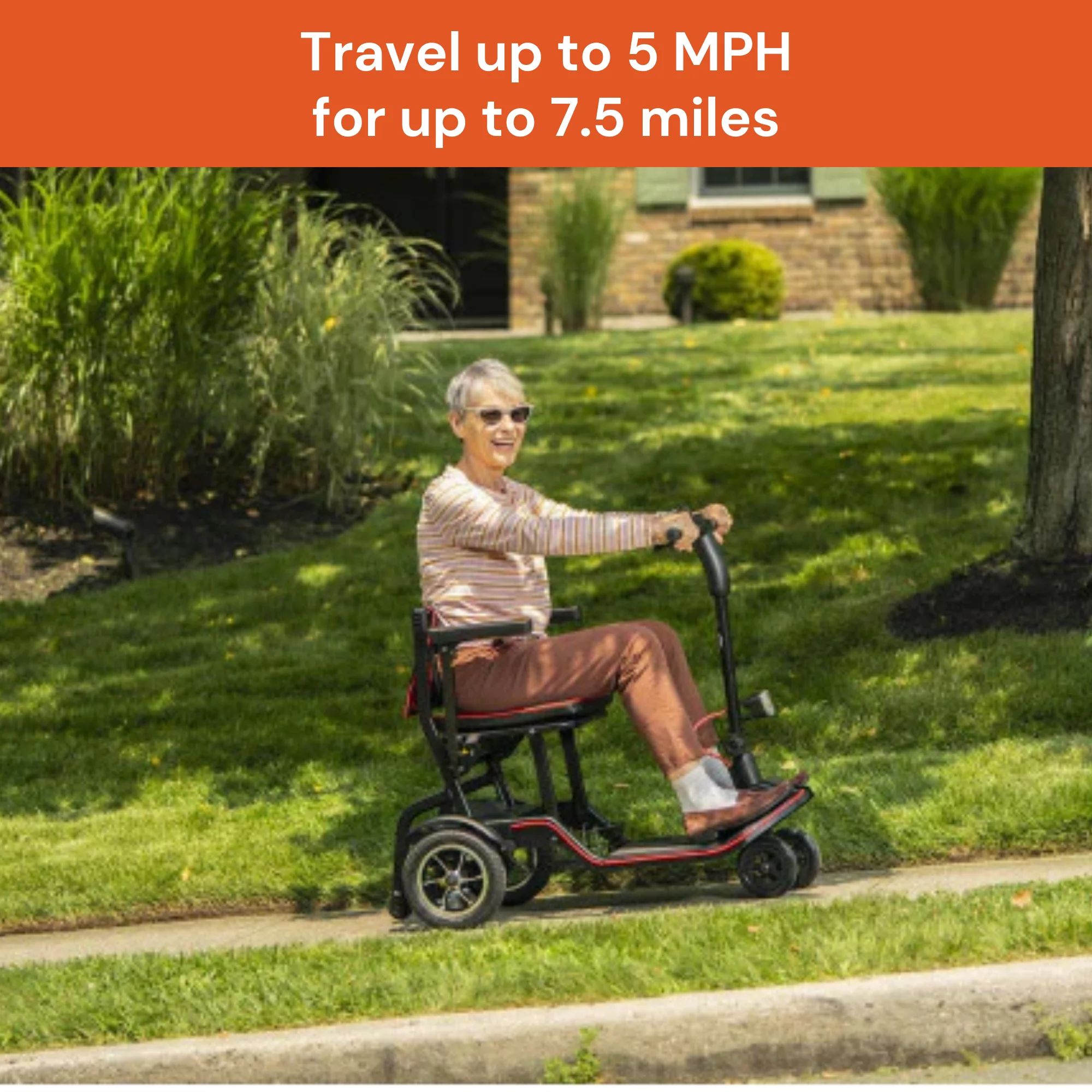 Feather Mobility Electric Wheelchair Scooter - Foldable, Travel Mobility Scooter, 37 lbs, 1 Ct - Womvr