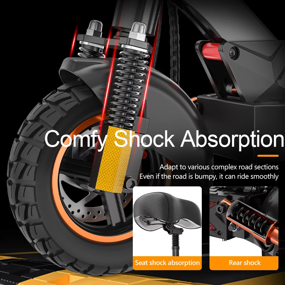 Electric Scooter 28 mph & 25 Miles 700W Kick Scooter, 10