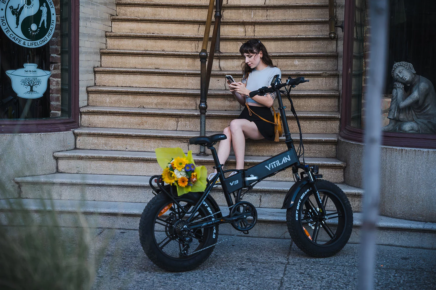 VITILAN V3 2.0 Electric Bike for Adults 750W Folding Electric Bike 20 Inch 4.0 Fat Tire Bikes Mountain Beach Snow Bike 48V 13AH Removable Battery Electric Bike - Womvr