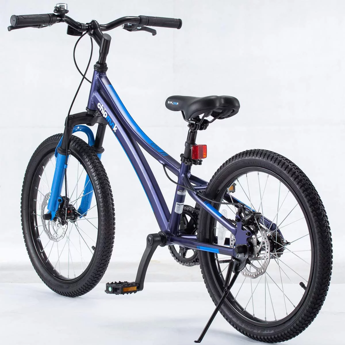 Royalbaby Explorer 20 In. Children's Bicycle, Black and Blue - Womvr