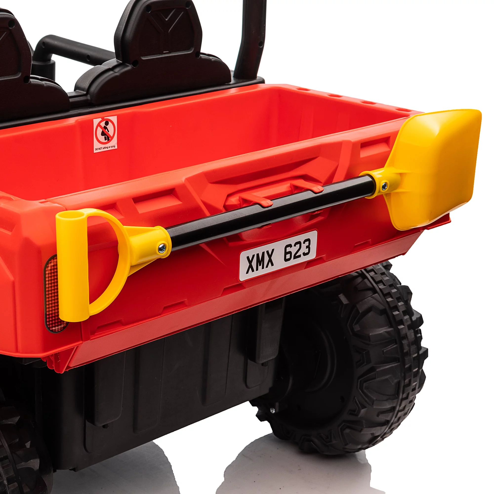 24V Kids Ride On Dump Truck 2 Seater with Remote,Green - Womvr