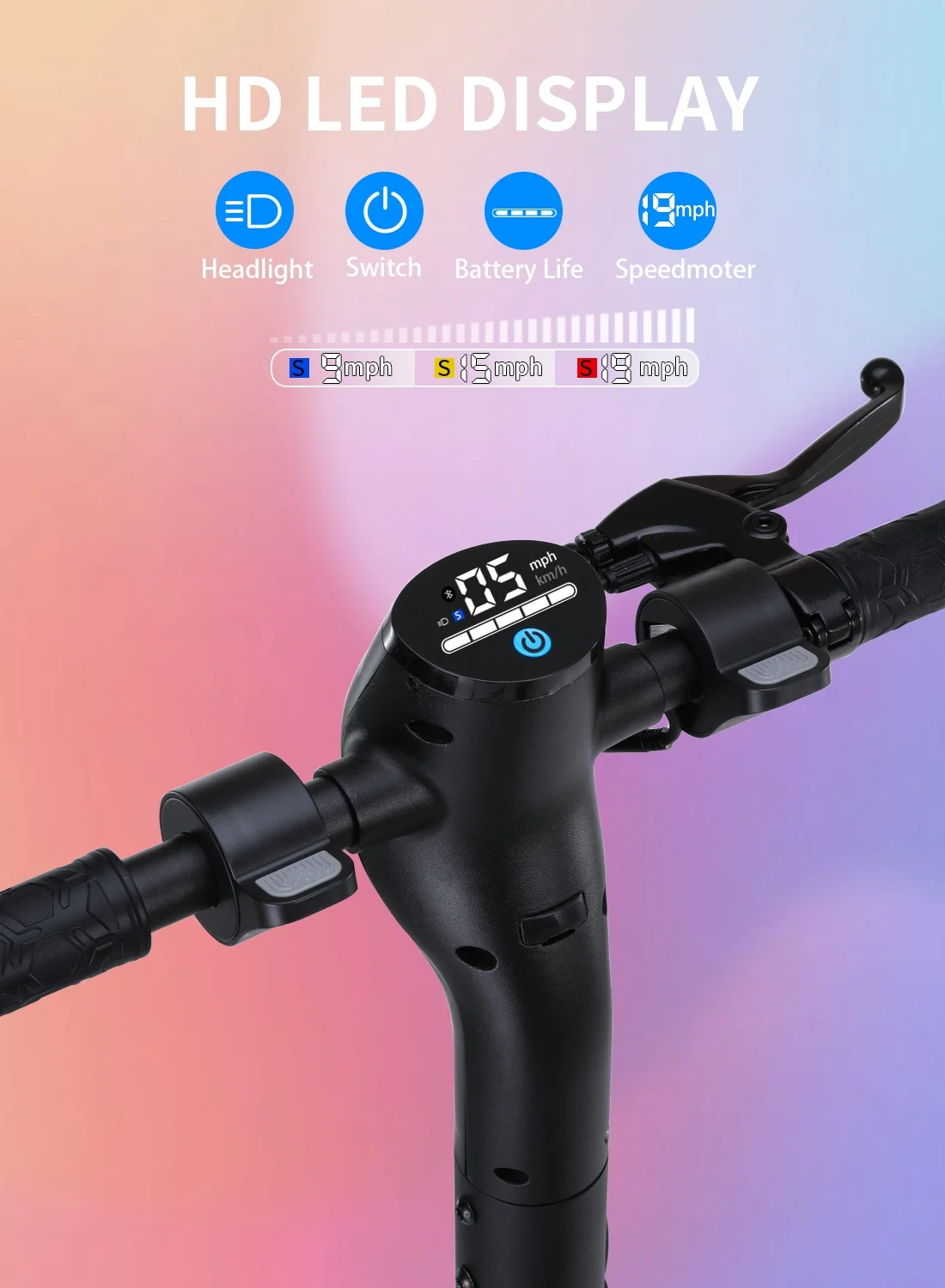 MICROGO M5 PRO Electric Scooter, 500W Motor 10.4 Ah Battery Long Range for Adults, 10