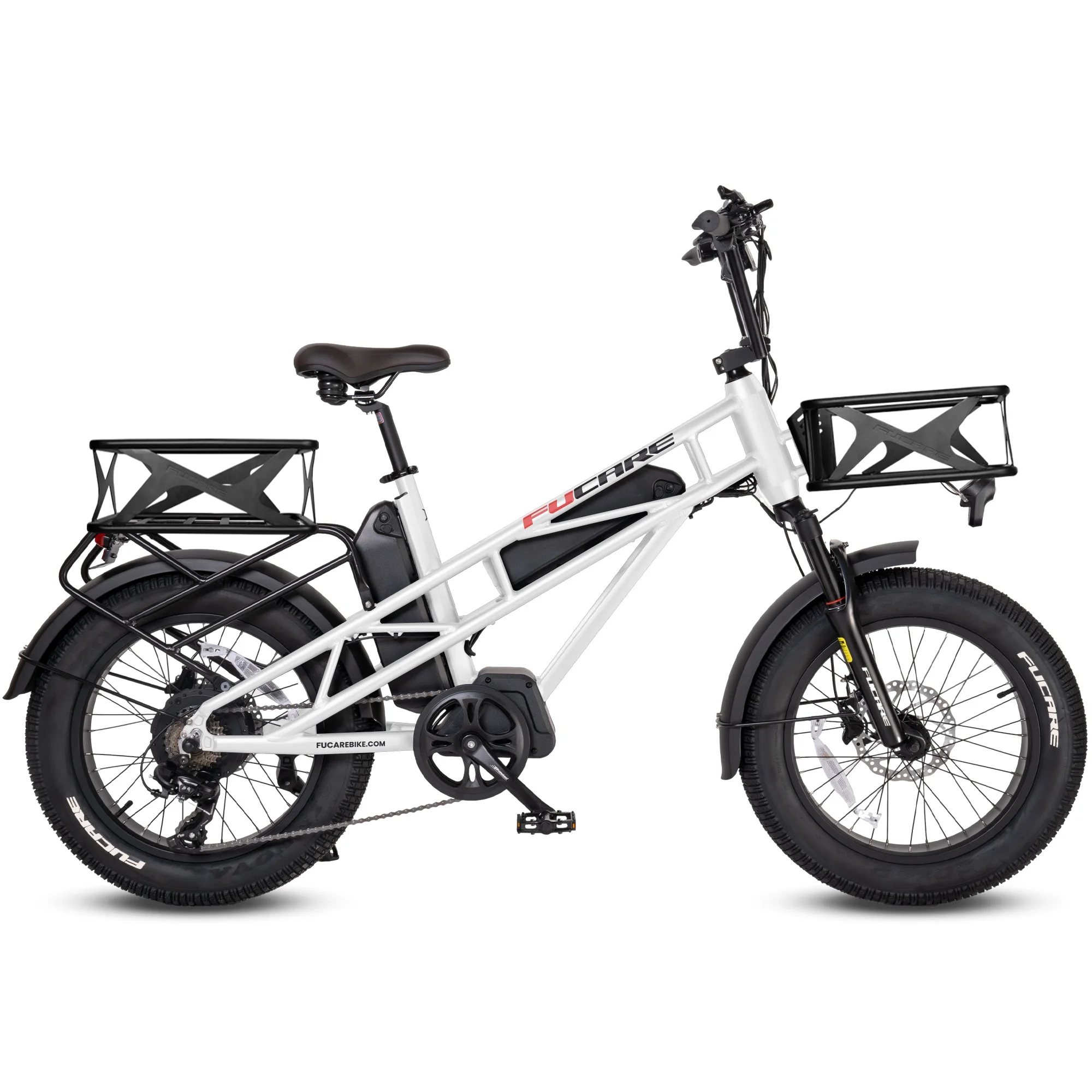 Fucare Electric Bike Gemini X for Adults 20x4.0 Fat Tire, 48V 30Ah Battery E-Bike - Womvr