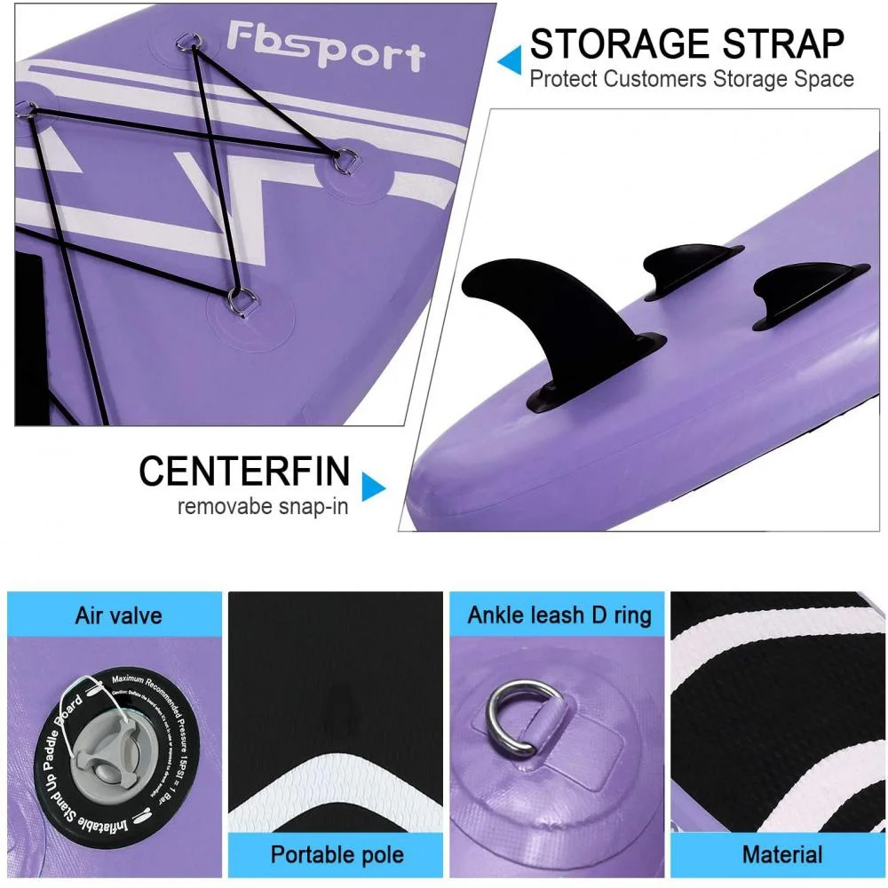 FBSPORT Paddle Board Inflatable Paddle Boards for Adults Inflatable Sup Inflatable Stand Up Paddle Board Inflatable Paddle Board 11 Ft Stand-Up Paddleboards - Womvr