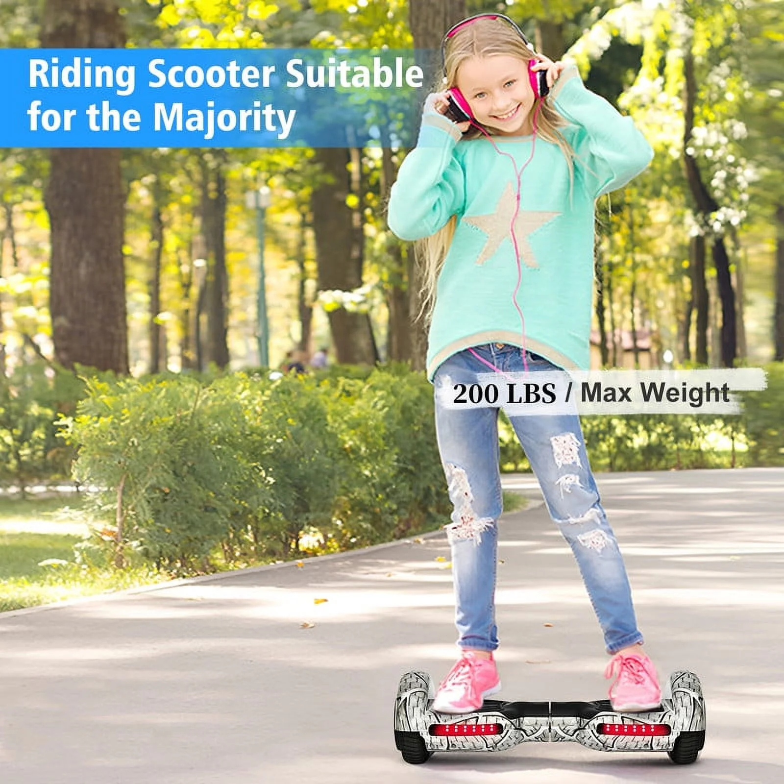 JOLEGE Hoverboard Go Kart Combo, 6.5