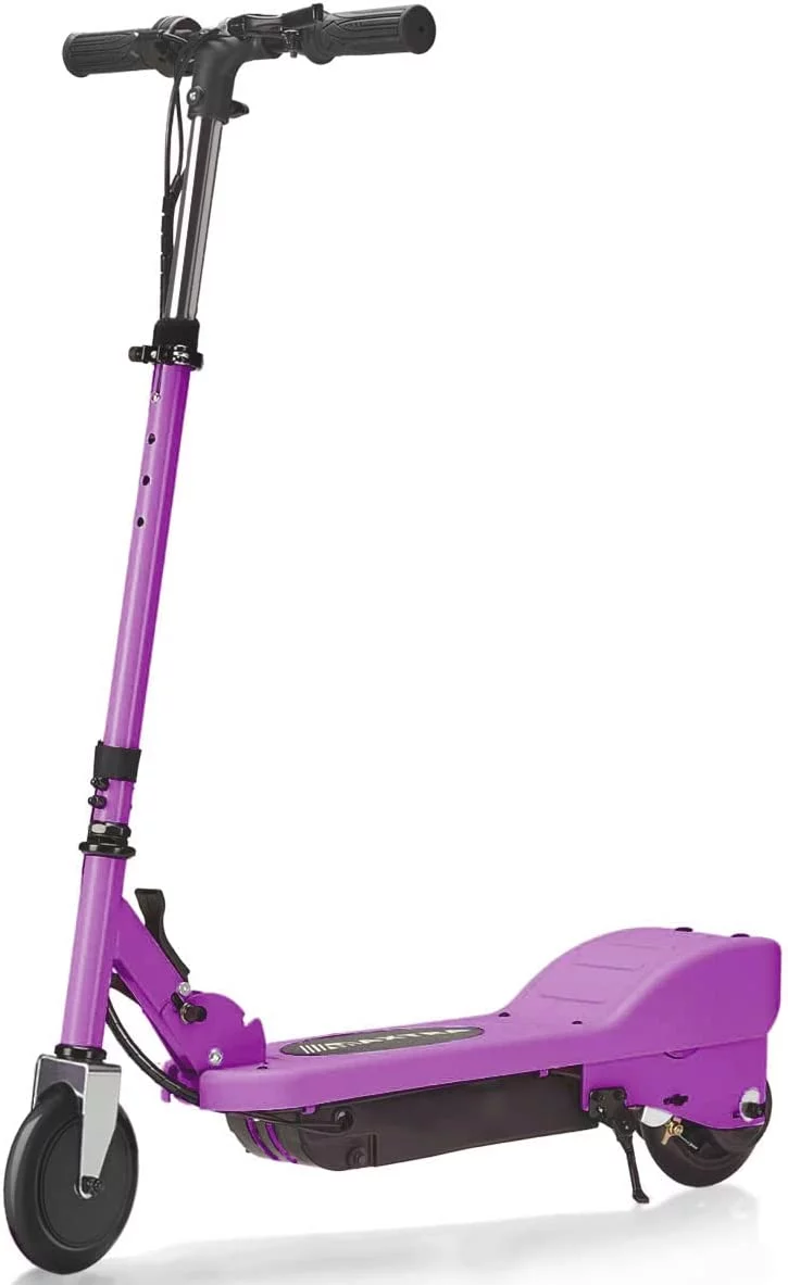 Maxtra Scooters E100 Folding Electric Scooter with Adjustable Handlebar for Kids Ages 6-12, up to 10 MPH, 155 Lbs. Max Load - Womvr