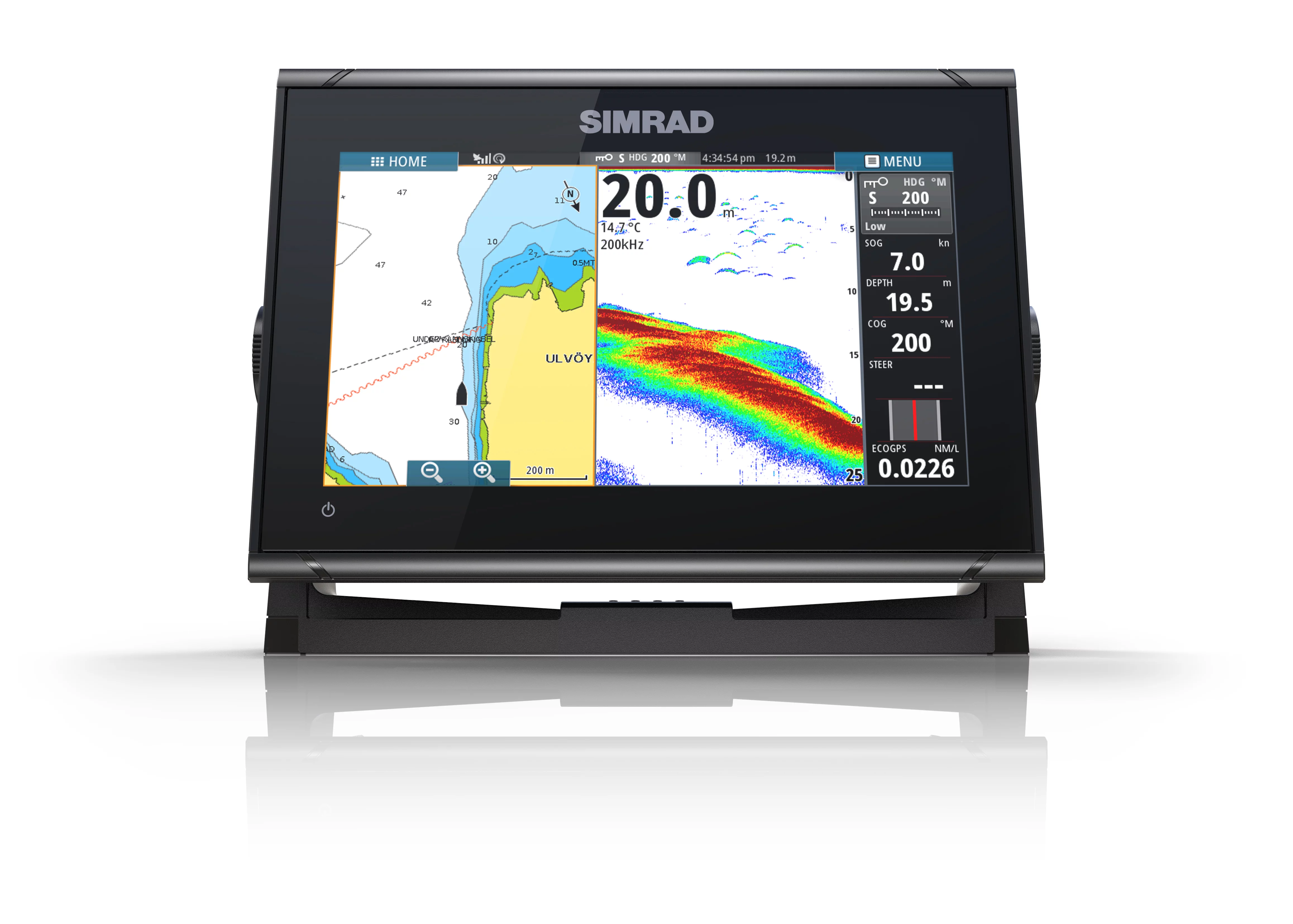 Simrad GO9 XSE with Active Imaging 3-in-1 Transducer + C-Map Discover, GPS Chart-Plotter - Womvr