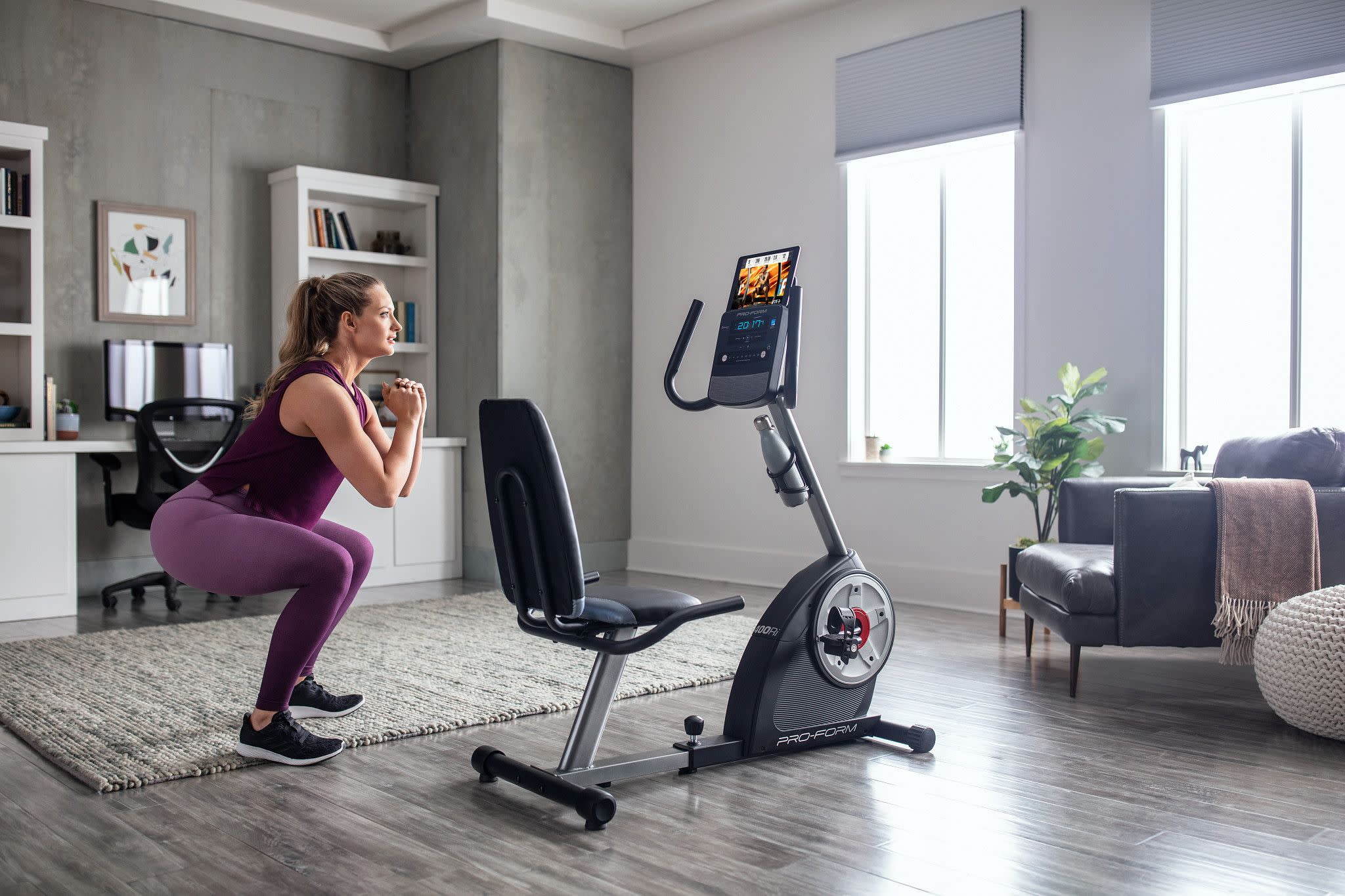 ProForm Cycle Trainer 400 Ri Stationary Exercise Bike, Compatible with iFIT Personal Training - Womvr