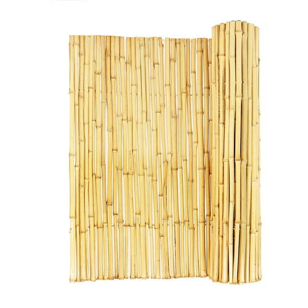 Backyard X-Scapes Natural Bamboo Fencing Garden Screen Rolled Fence Panel 3/4