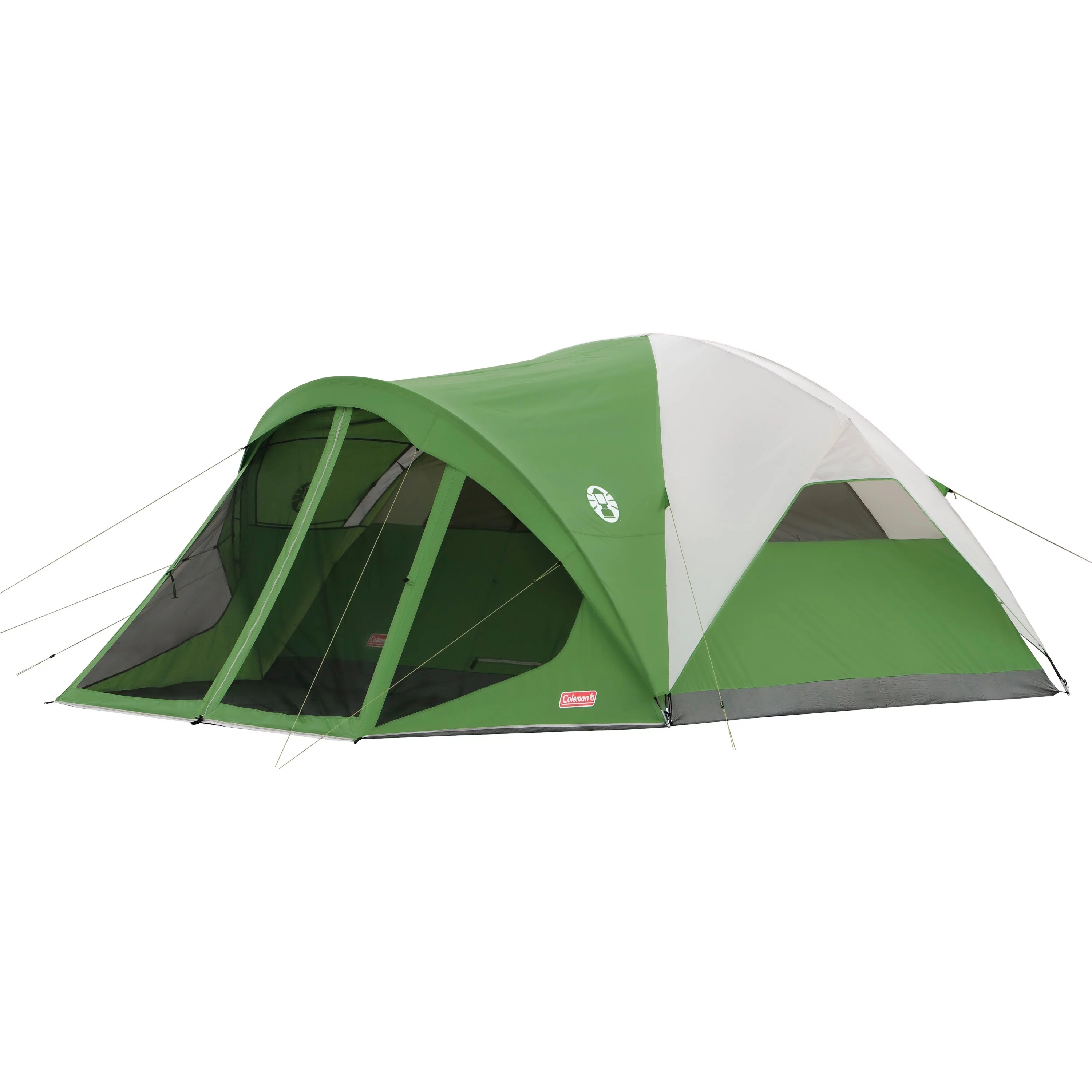 Coleman Evanston 6-Person Dome Tent with Screen Room, 2 Rooms, Green - Womvr