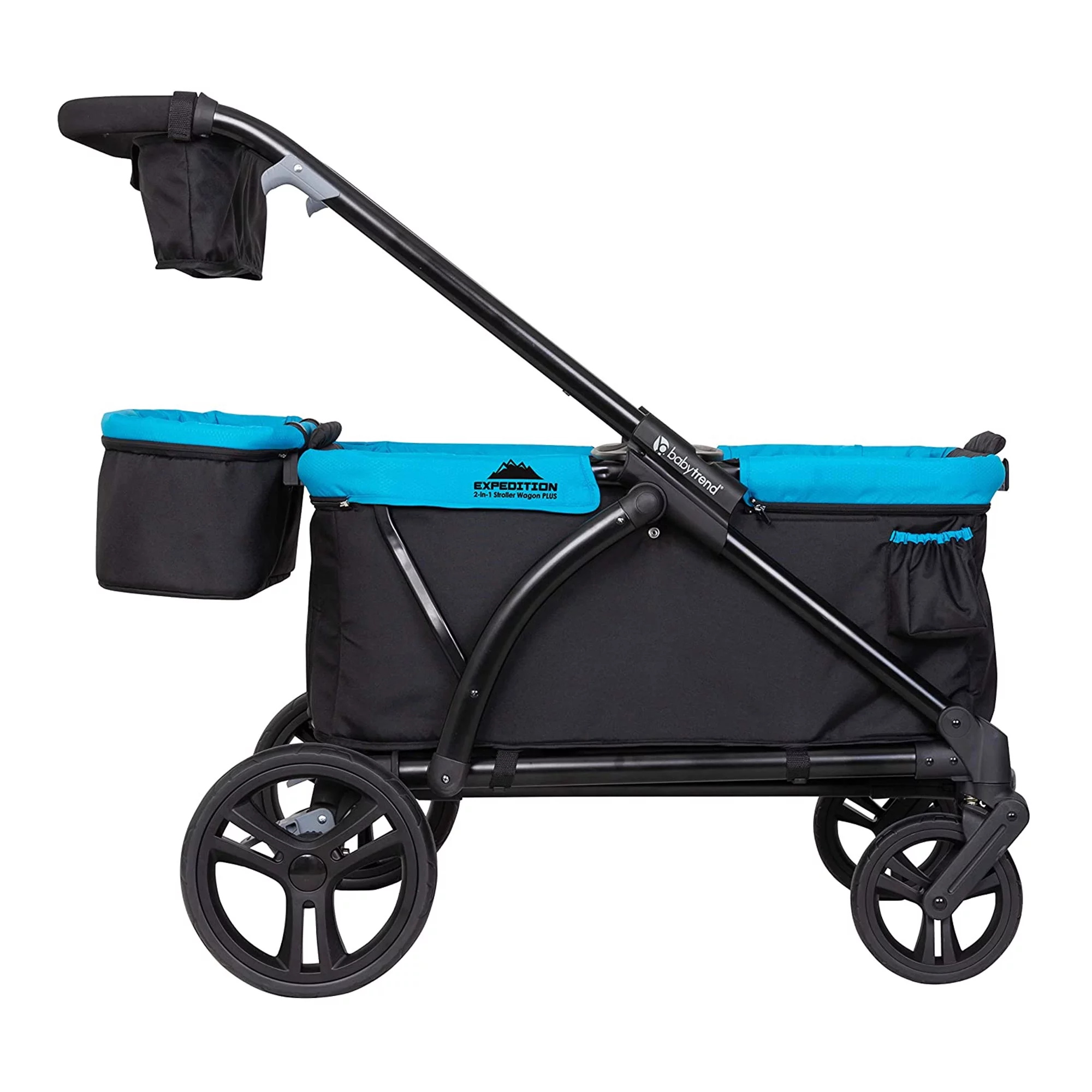 Baby Trend Expedition Plus 2-in-1 Stroller Wagon, Solid Print Black - Womvr
