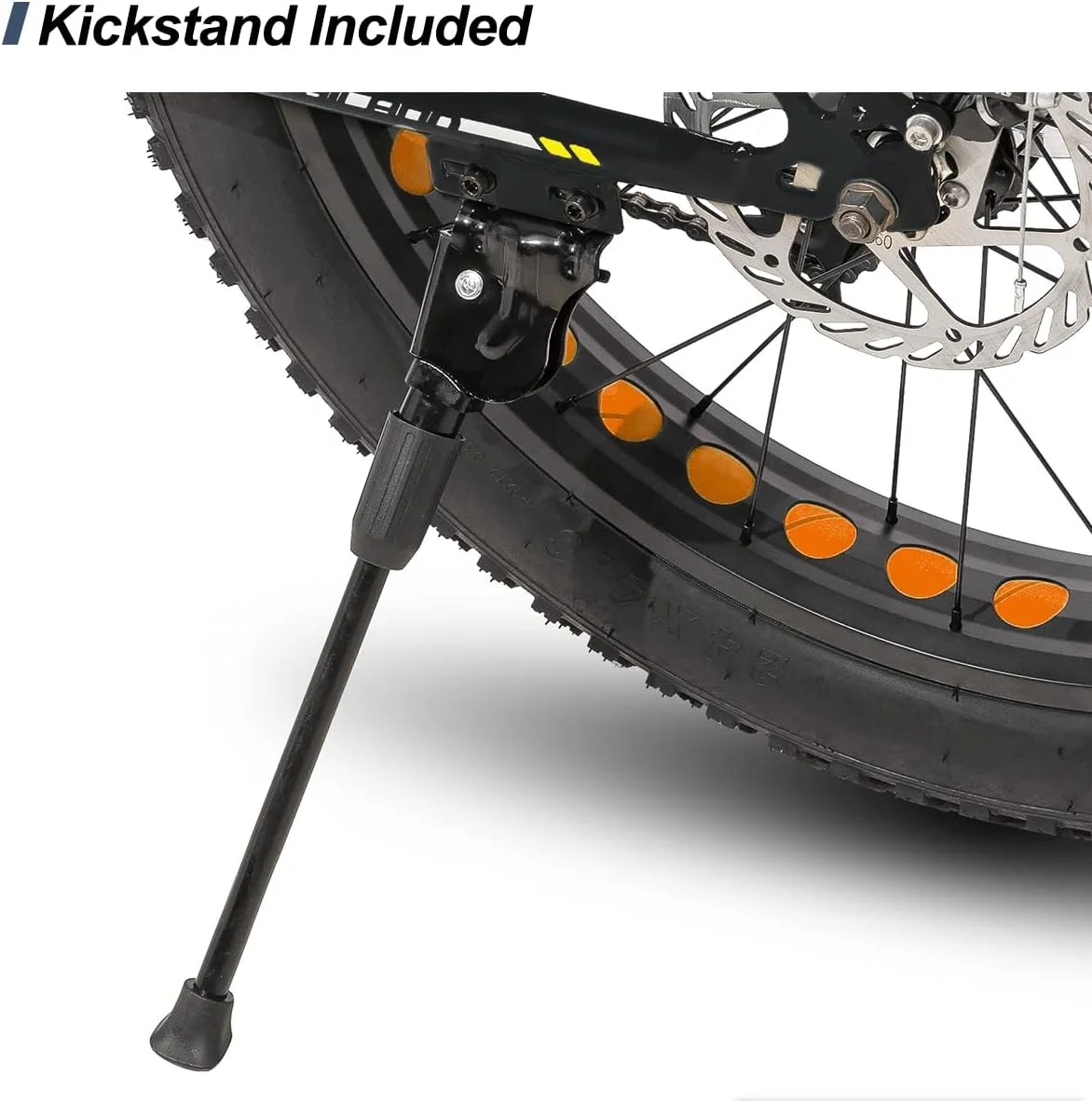 Hiland Kids Fat Tire Bike, Shimano 7-Speed, Dual-Disc Brakes, 20 inch Kids Trail Mountain Bike for Boys Girls, Silver - Womvr