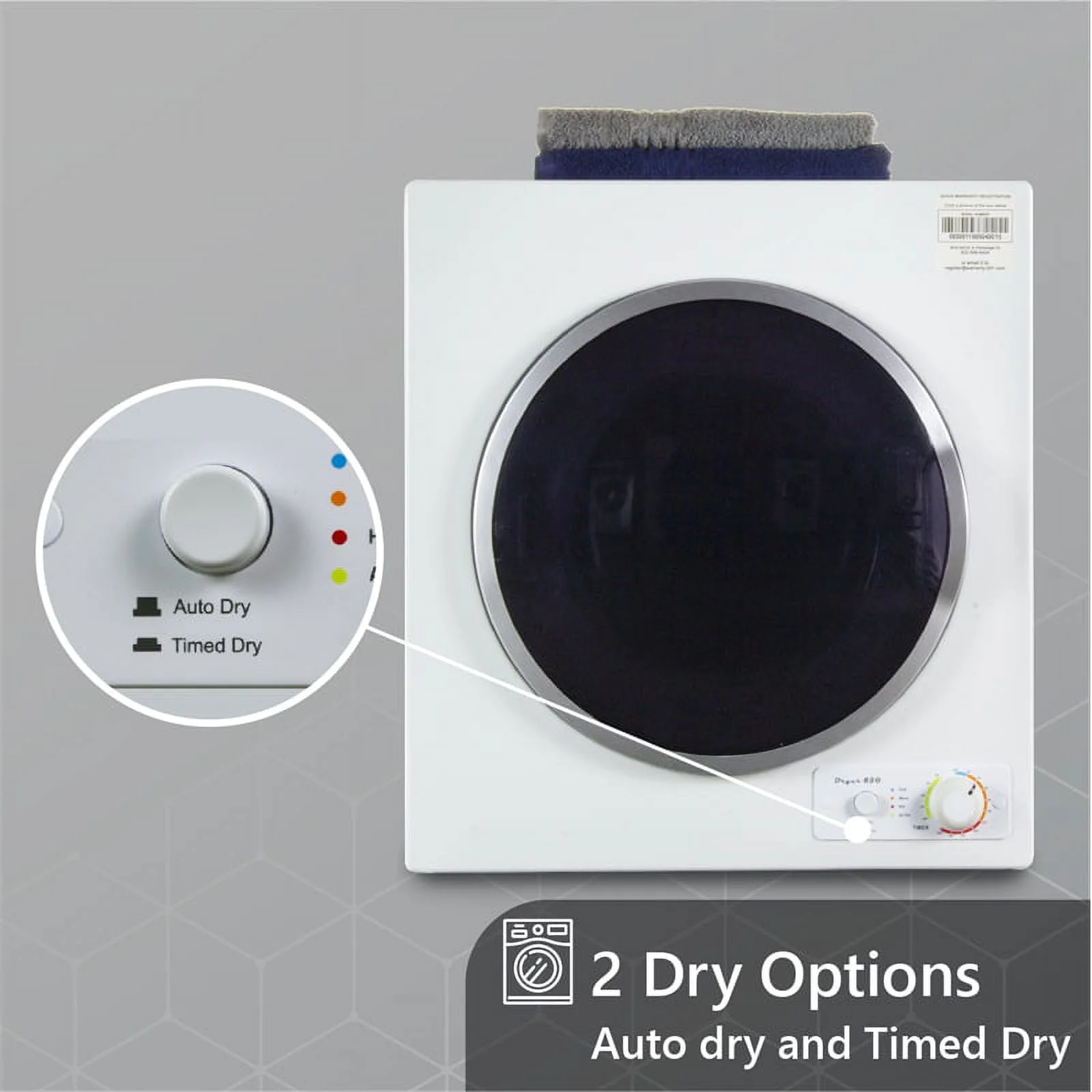 Equator Digital Touch Apartment 110V Set 18lbs Washer+Vented 3.5cf Auto/Time Dry - Womvr