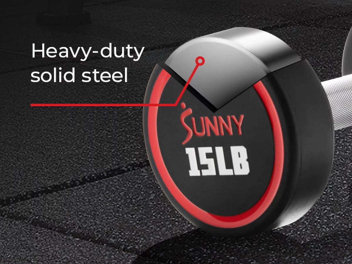 Sunny Health & Fitness Signature Style Polyurethane Round Dumbbells 5-Pound (Pair) �C SF-DB02-5 - Womvr