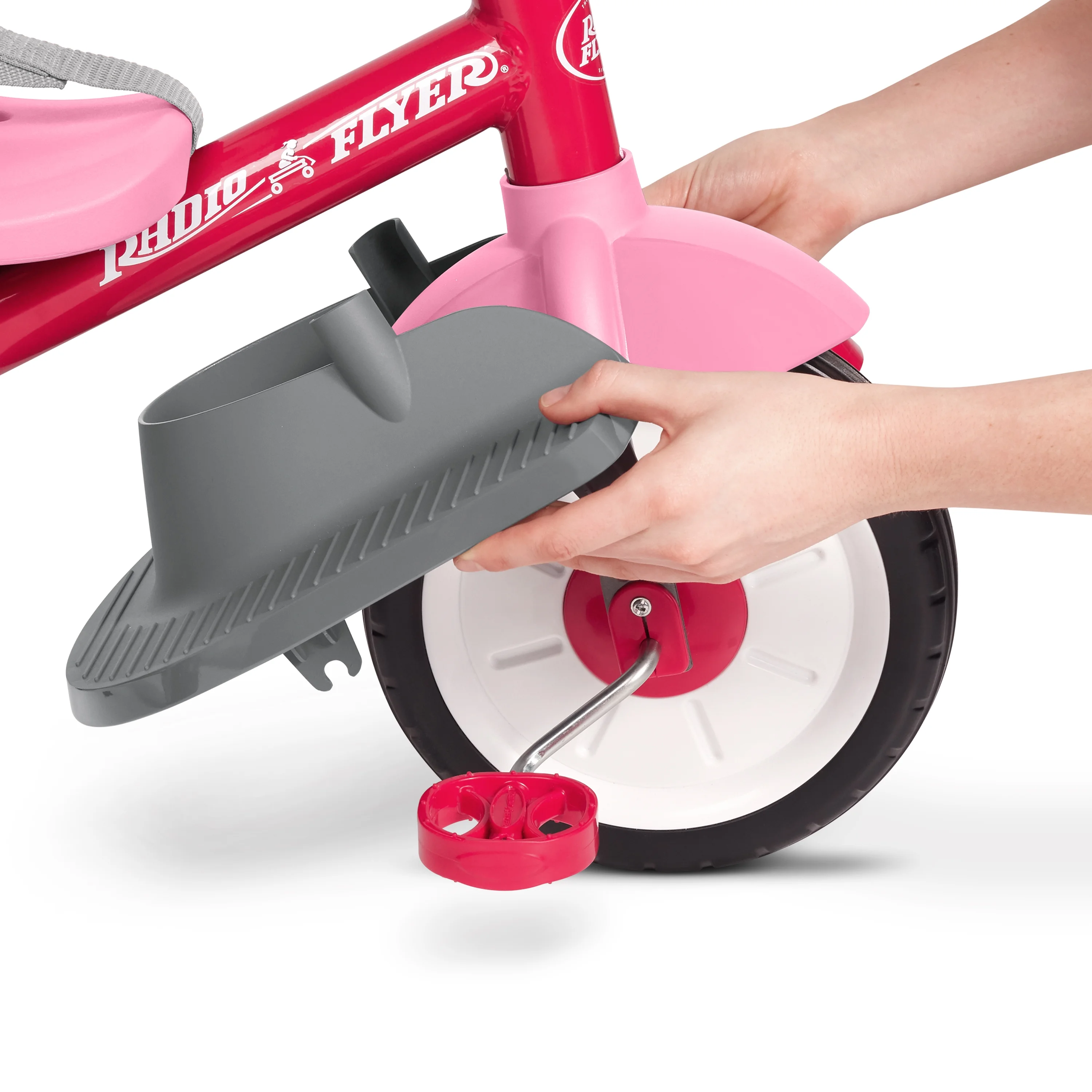 Radio Flyer, 4-in-1 Stroll 'N Trike with Activity Tray, Red & Gray, Convertible Tricycle,  Unisex - Womvr