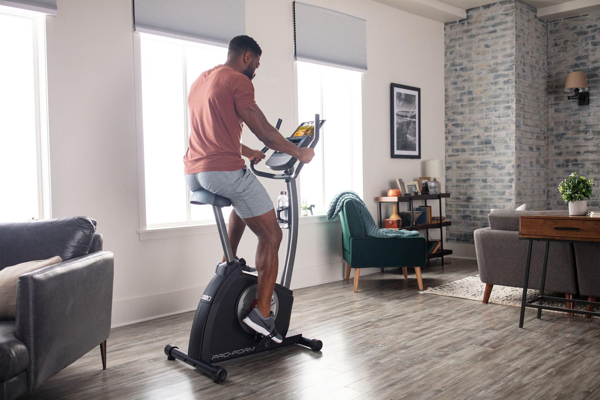 ProForm Cycle Trainer 300 Ci Upright Stationary Exercise Bike, Compatible with iFIT Personal Training - Womvr