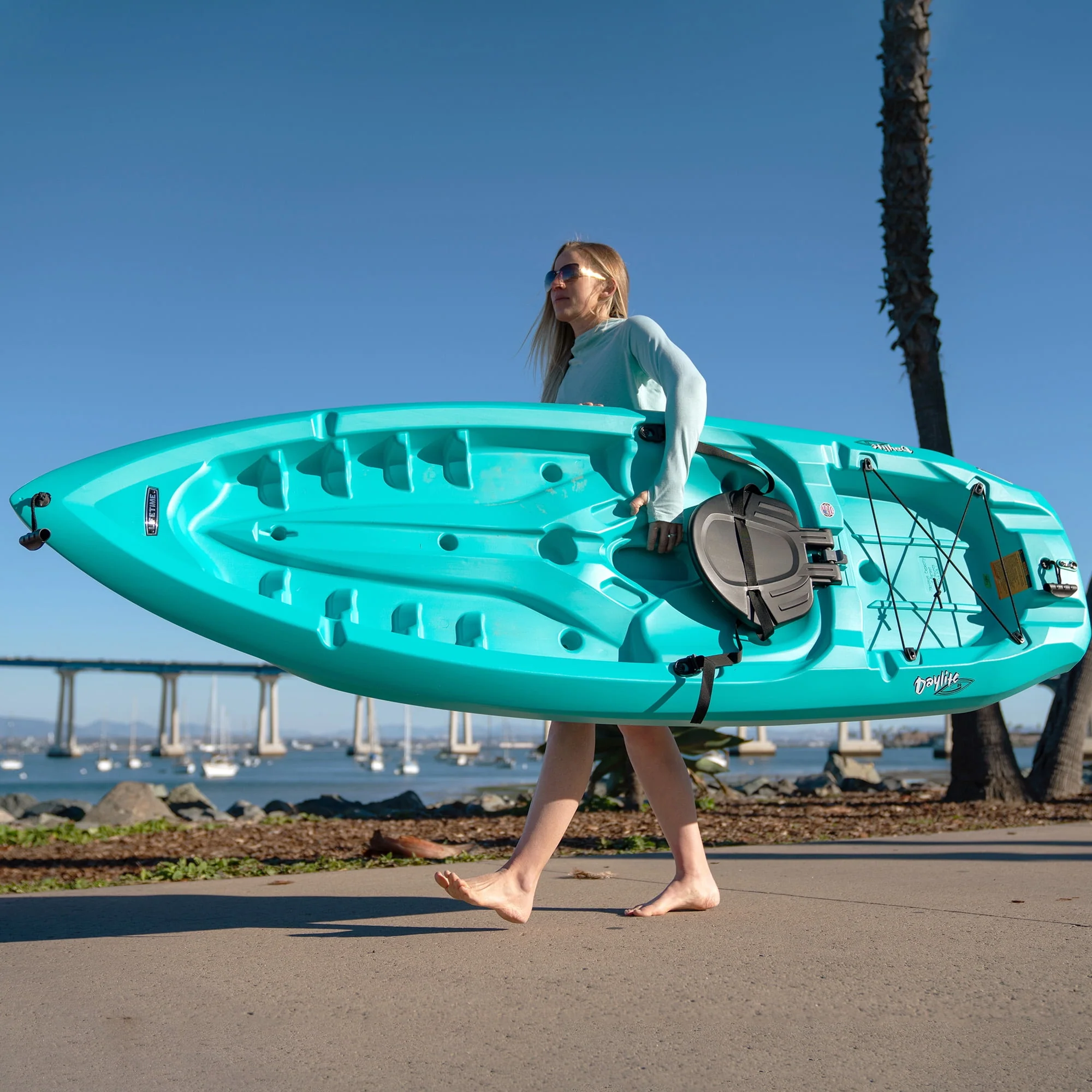 Lifetime Daylite 8 ft Sit-on-Top Kayak, Red (90775) - Womvr
