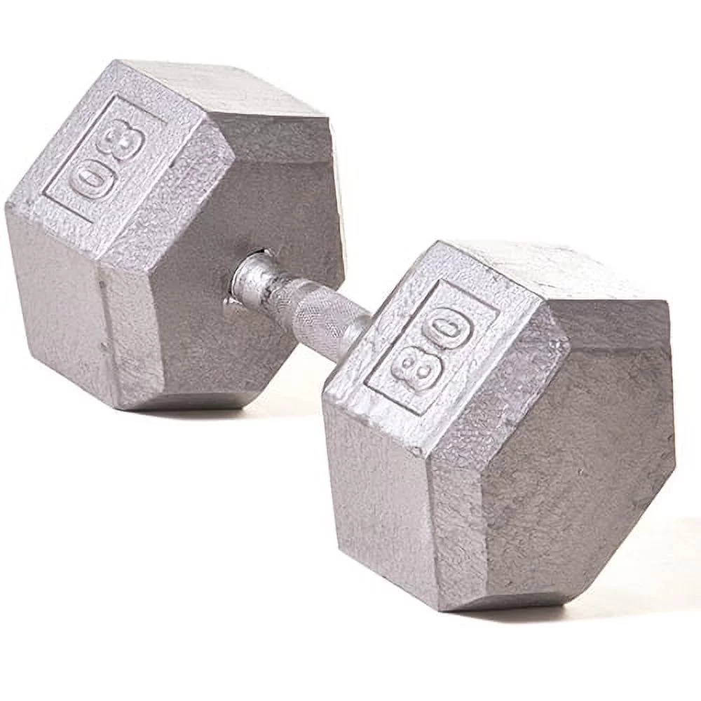 Champion Barbell?l Solid cast-iron Hex Dumbbell 3 -100lbs (SOLD INDIVIDUALLY) - Womvr