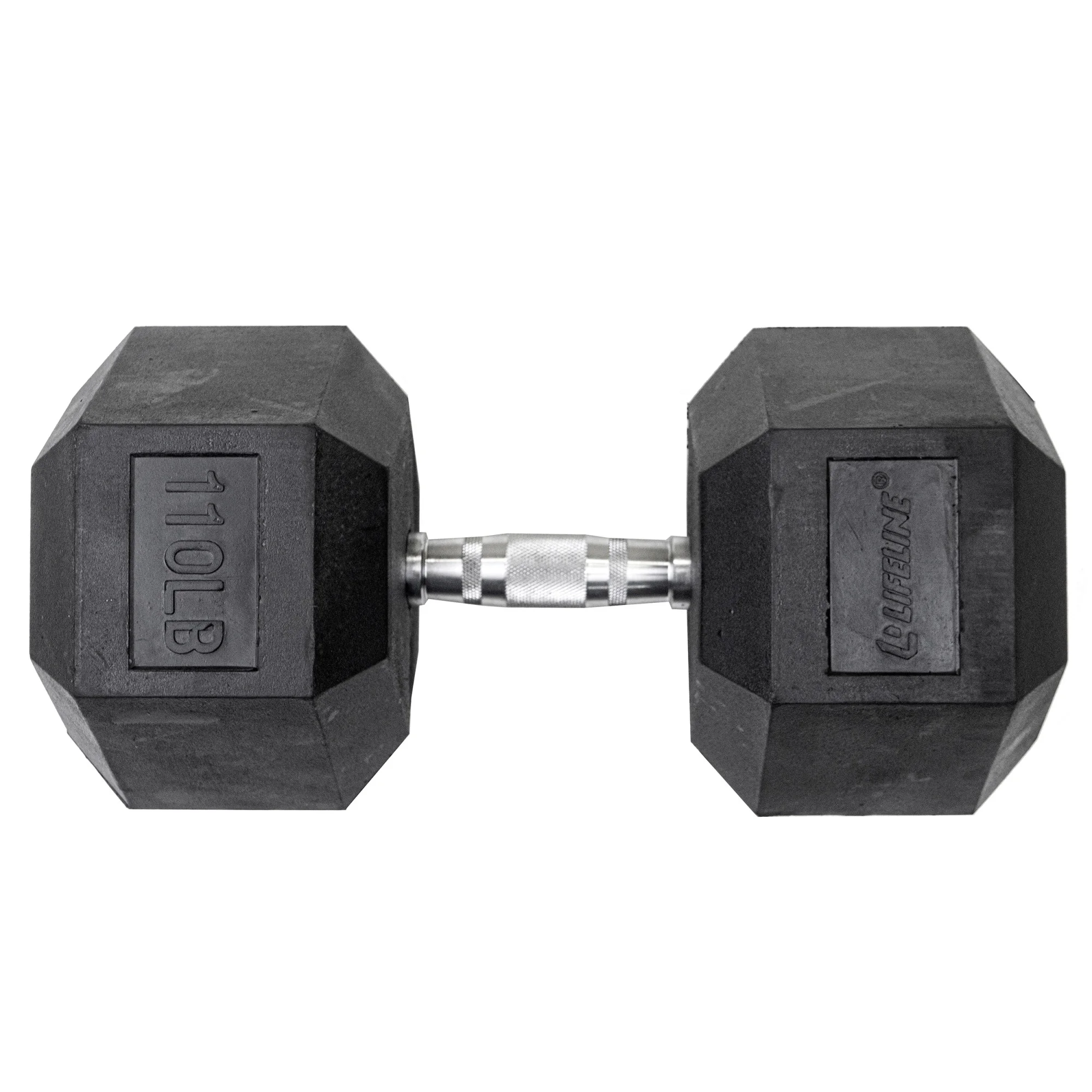 Lifeline Fitness Premium Rubber Hex Dumbbell, Single, 40 lbs - Womvr
