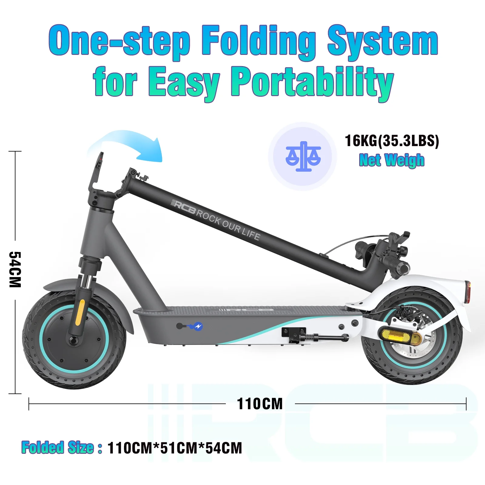 RCB Electric Scooter with 10