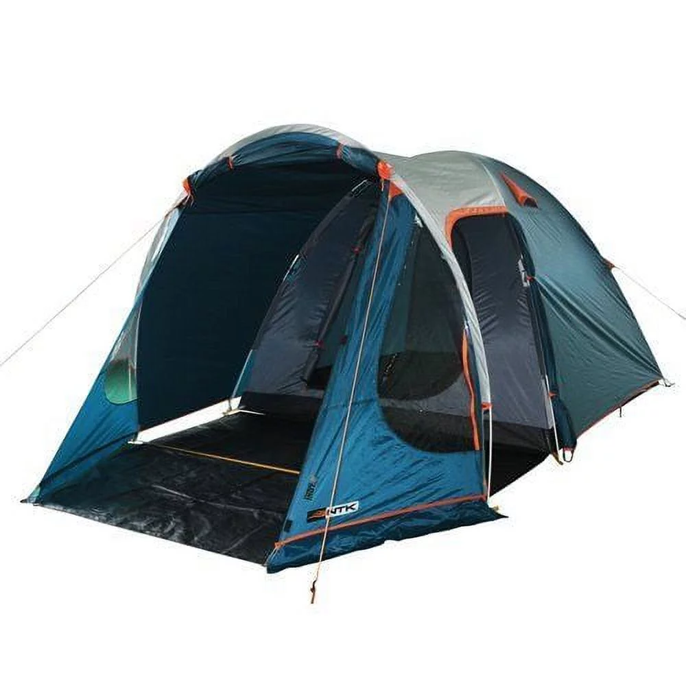 NTK Indy 4 to 5 Person Dome Family Camping Tent, 100% Waterproof, Easy Assembly and Full Coverage - Womvr