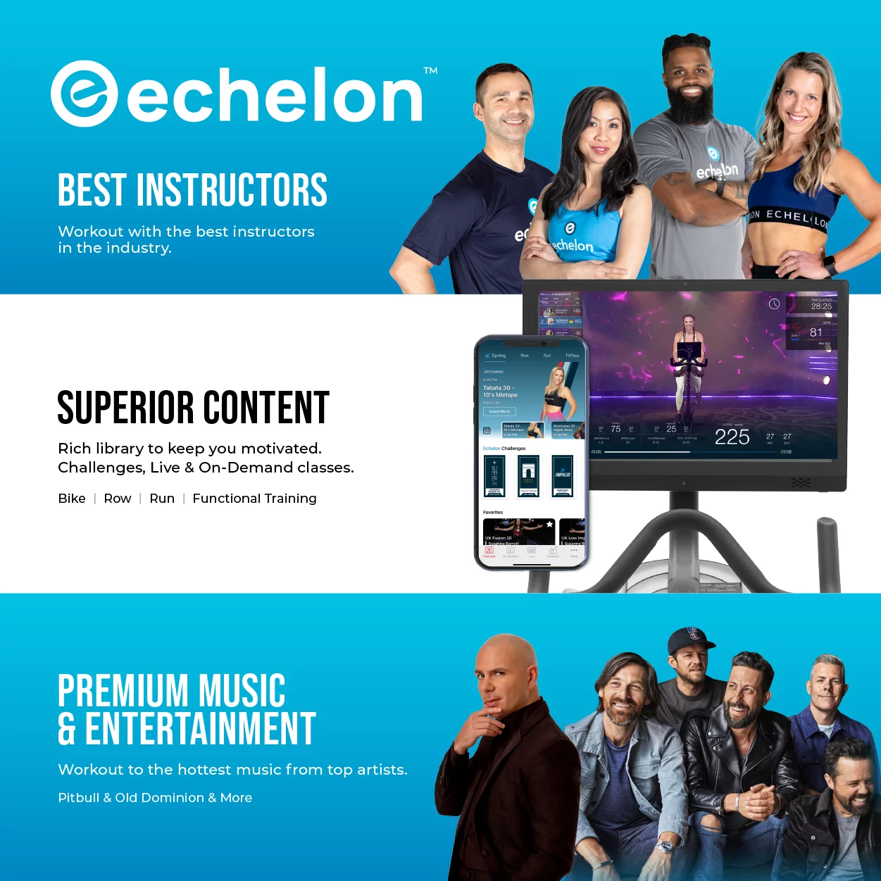 Echelon Connect Sport-S Indoor Cycling Exercise Bike with 30 Day Free Membership Trial - Womvr