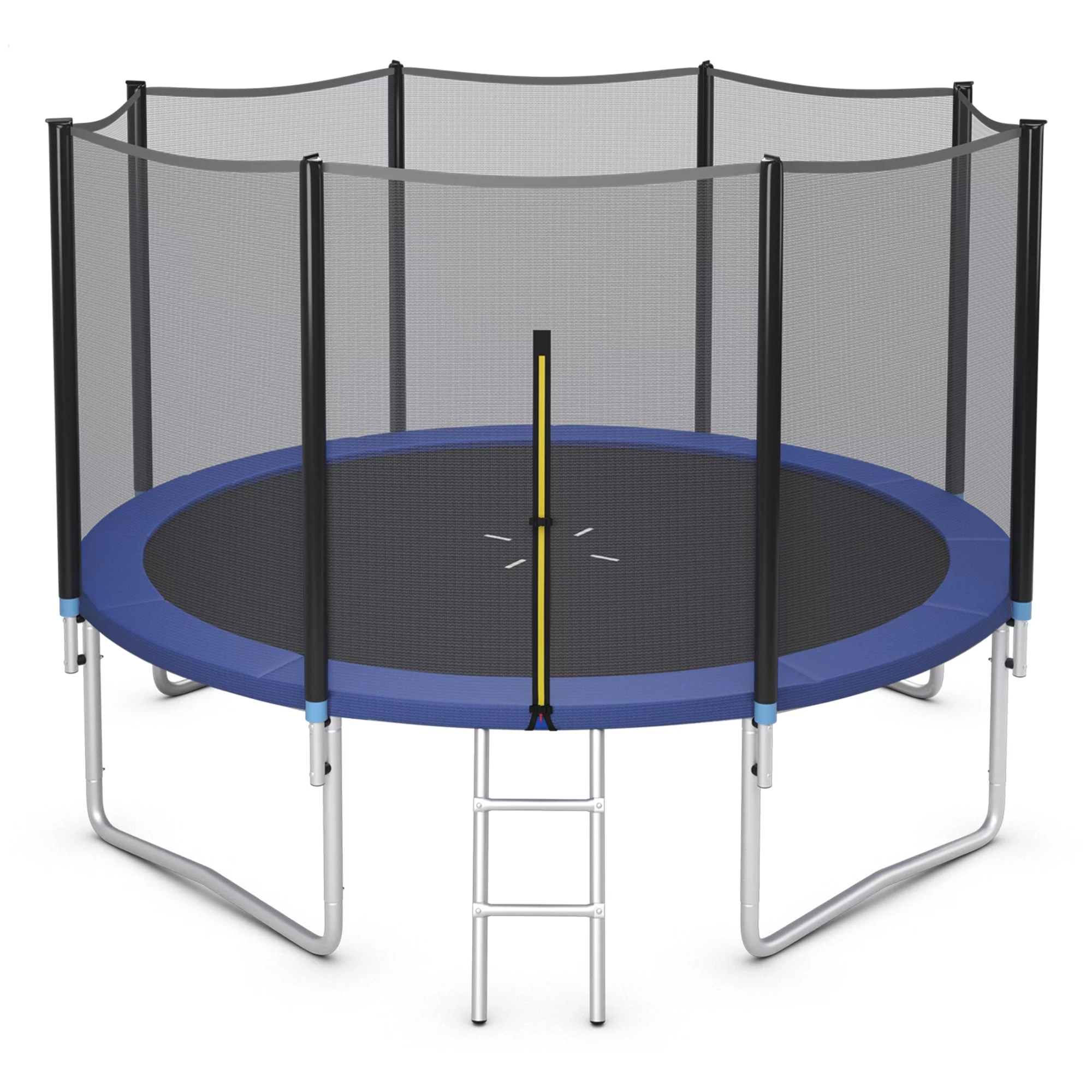 Gymax 8 FT Outdoor Trampoline Bounce Combo W/Safety Closure Net Ladder - Womvr
