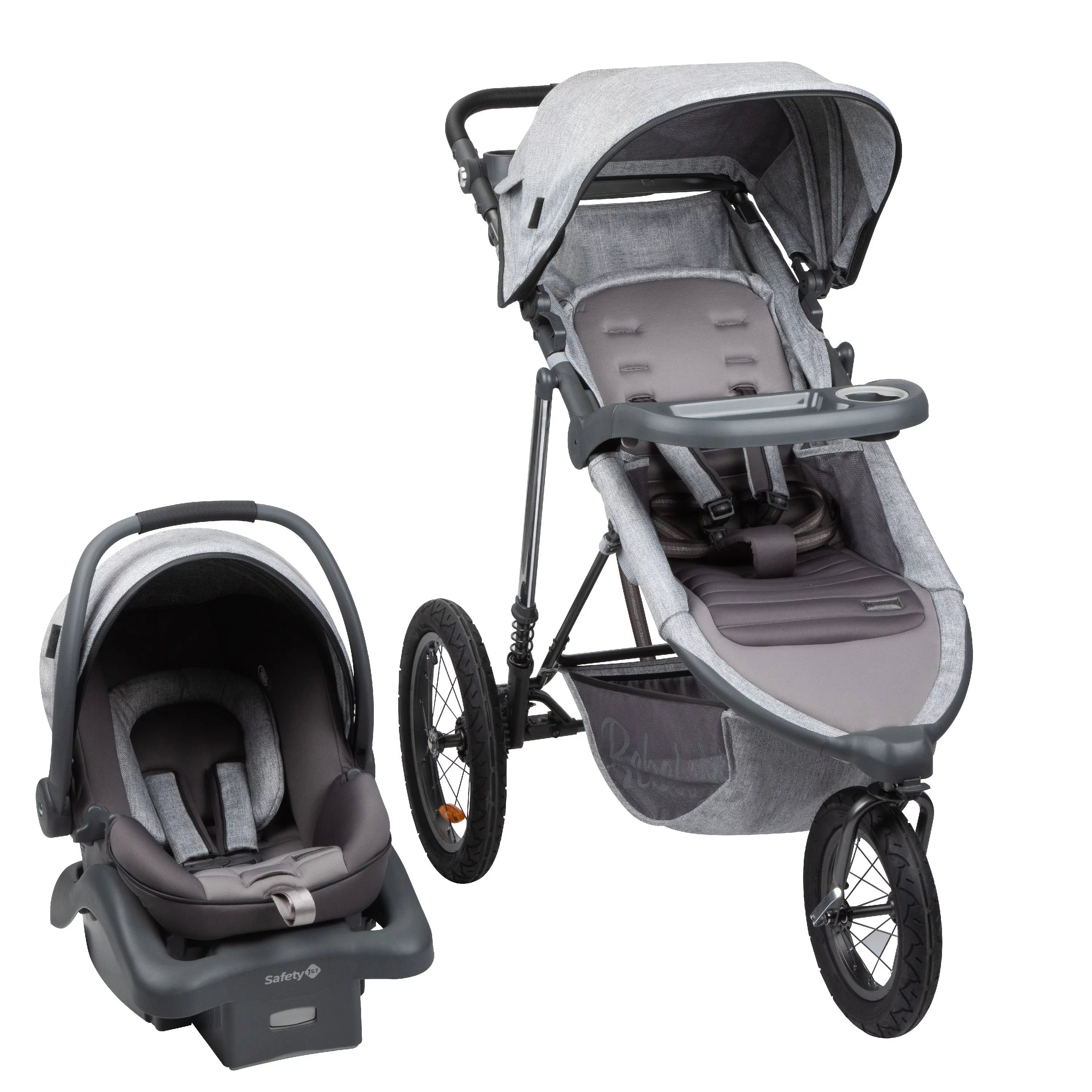 Monbebe Rebel II  All in One Travel System Stroller with Rear-Facing Infant Car Seat, Soho - Womvr