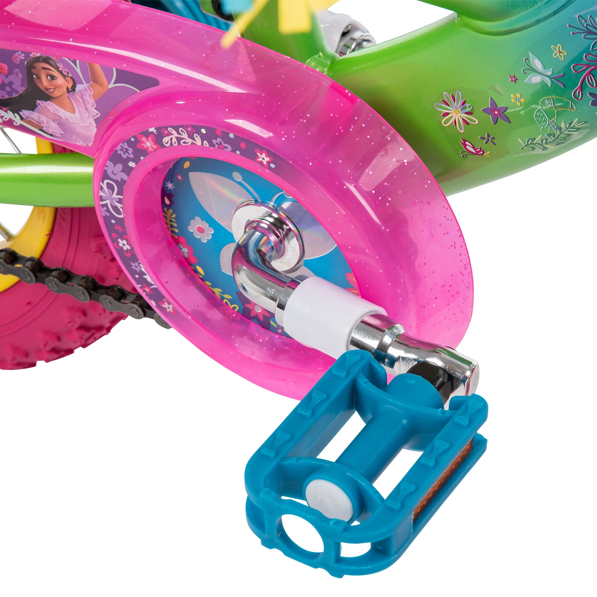 Disney Encanto 12-inch Bike for Girls, Ages 3+ Years, Pink/Green/Blue, by Huffy - Womvr