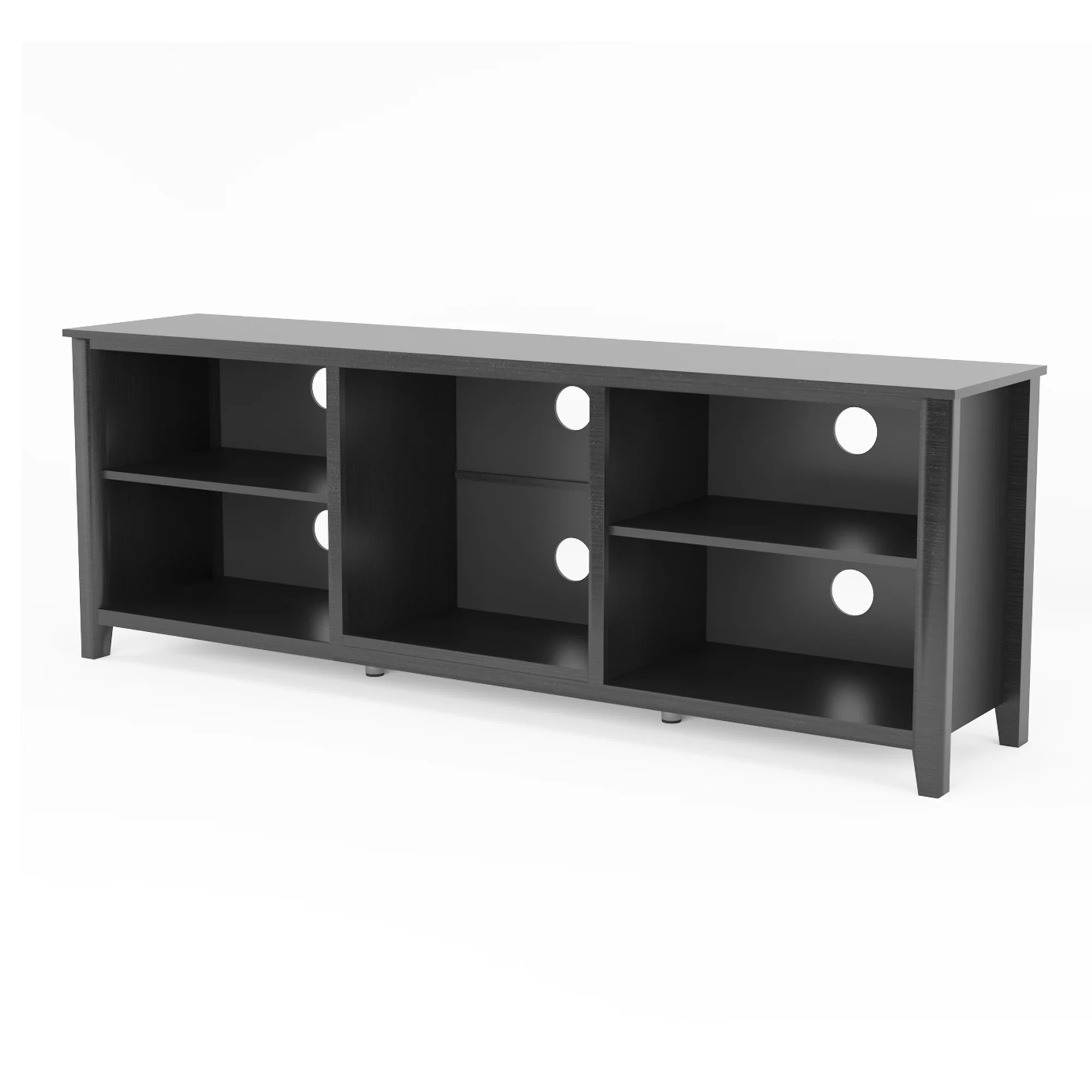 SYNGAR TV Stand for 65 inch TV, Modern TV Console Table Stand with 2 Door Cabinet, Living Room TV Table Stand Buffet Cabinet with Adjustable Storage Shelves, 60