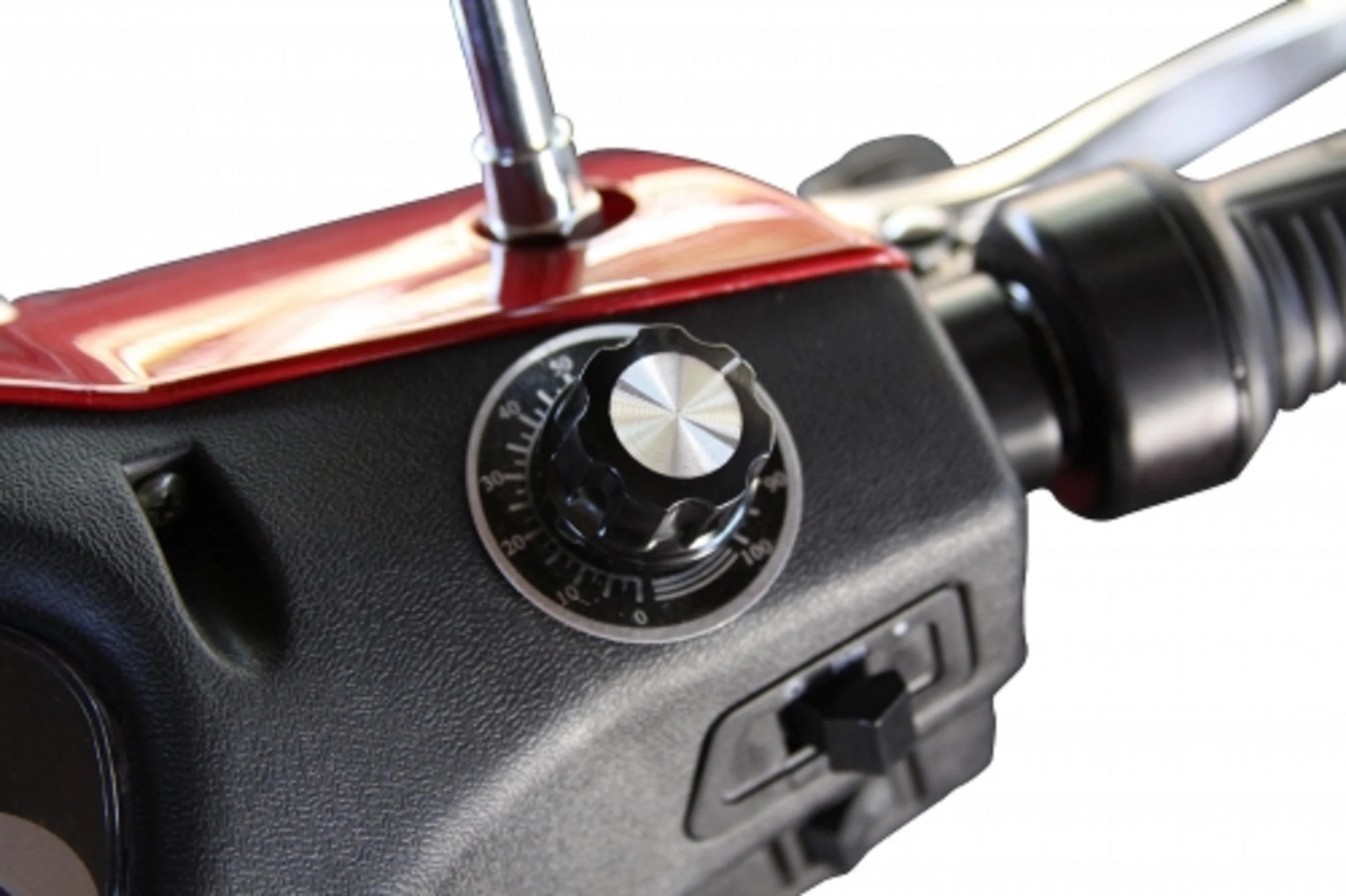 EWheels 3 Wheeled Wide Body Mobility Scooter w/ Anti Theft Alarm, Red - Womvr