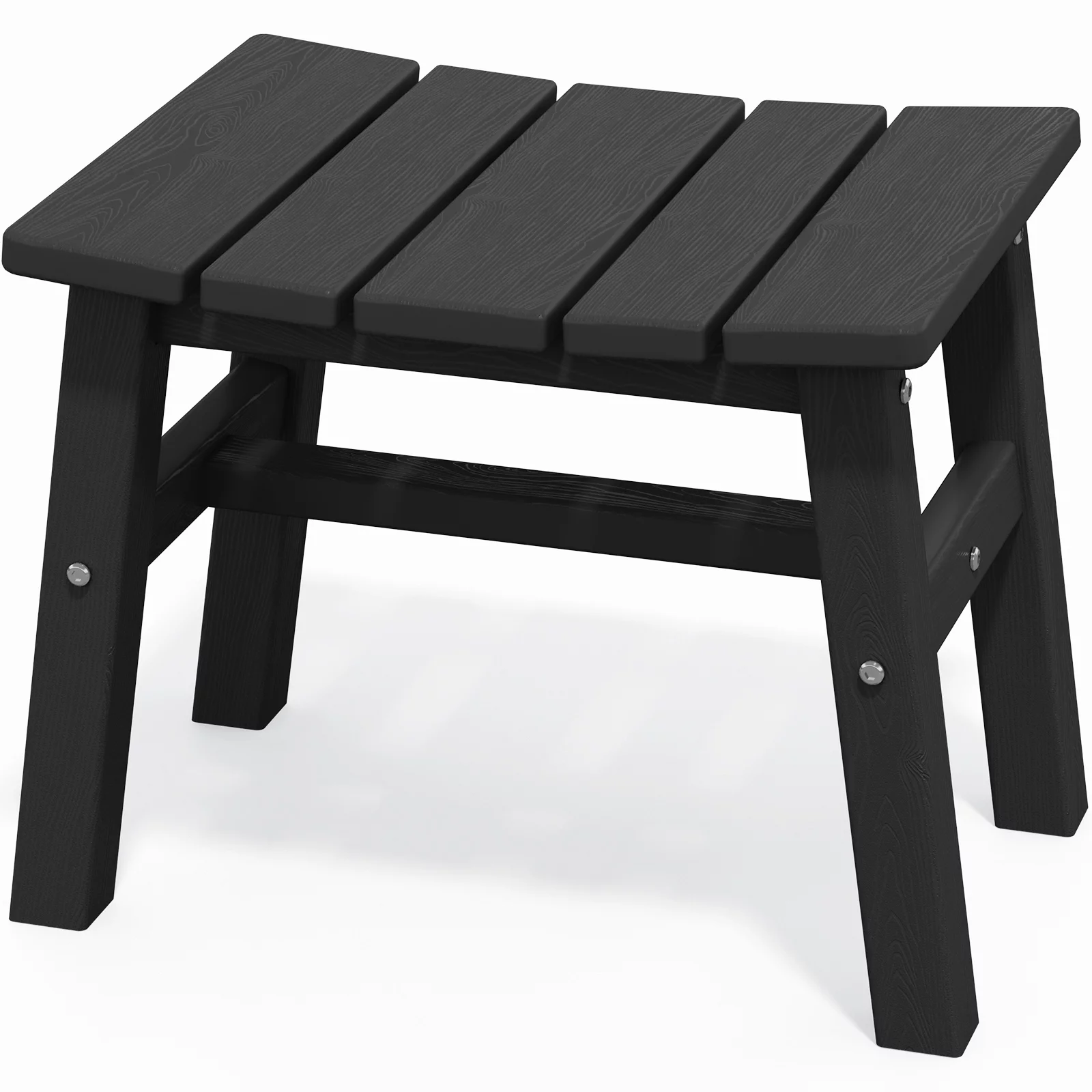 Outdoor Patio Folding HDPE Resin Adirondack Chair, Red - Womvr