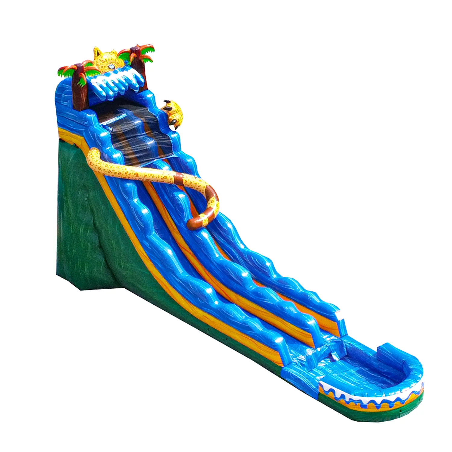 JumpOrange Commercial Grade Water Slide Inflatable with Splash Pool for Kids and Adults (Includes Blower), Jaguar Theme - Womvr
