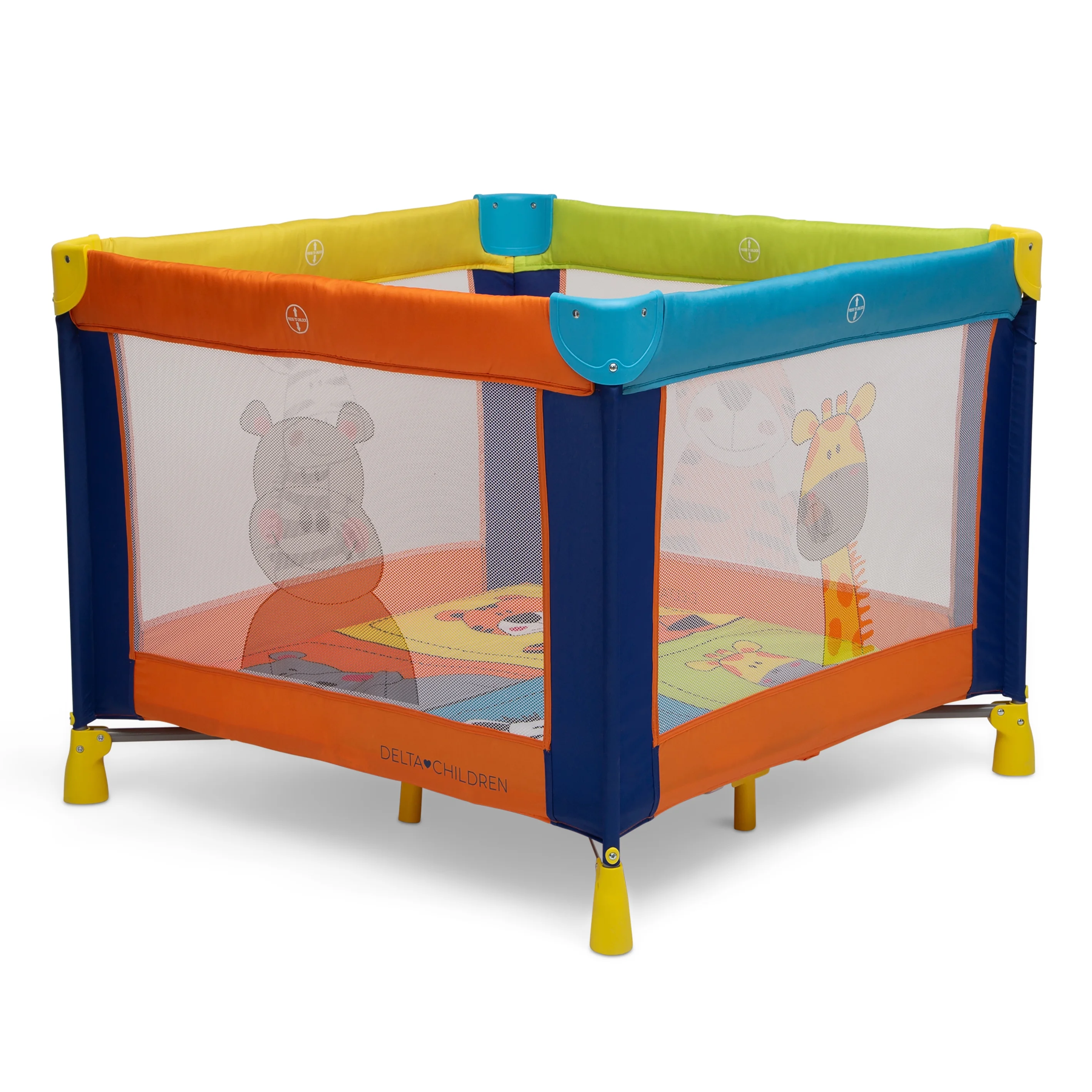 Delta Children Play Yard, Safari Fun, 36