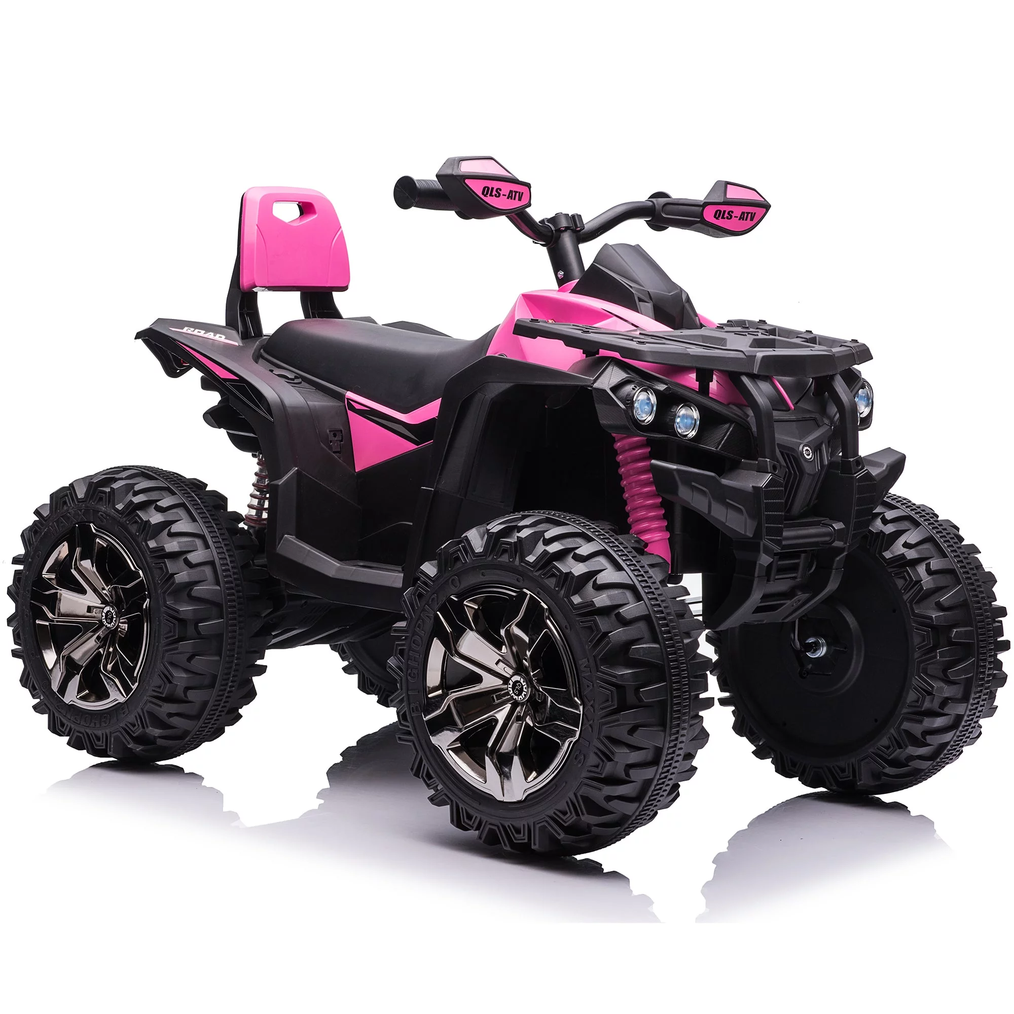 4x4 Kids Ride on ATV, 2 Seater 24 Volt Ride on Toys, 800W 4-Wheeler Quad Car for Big Kids, Black - Womvr