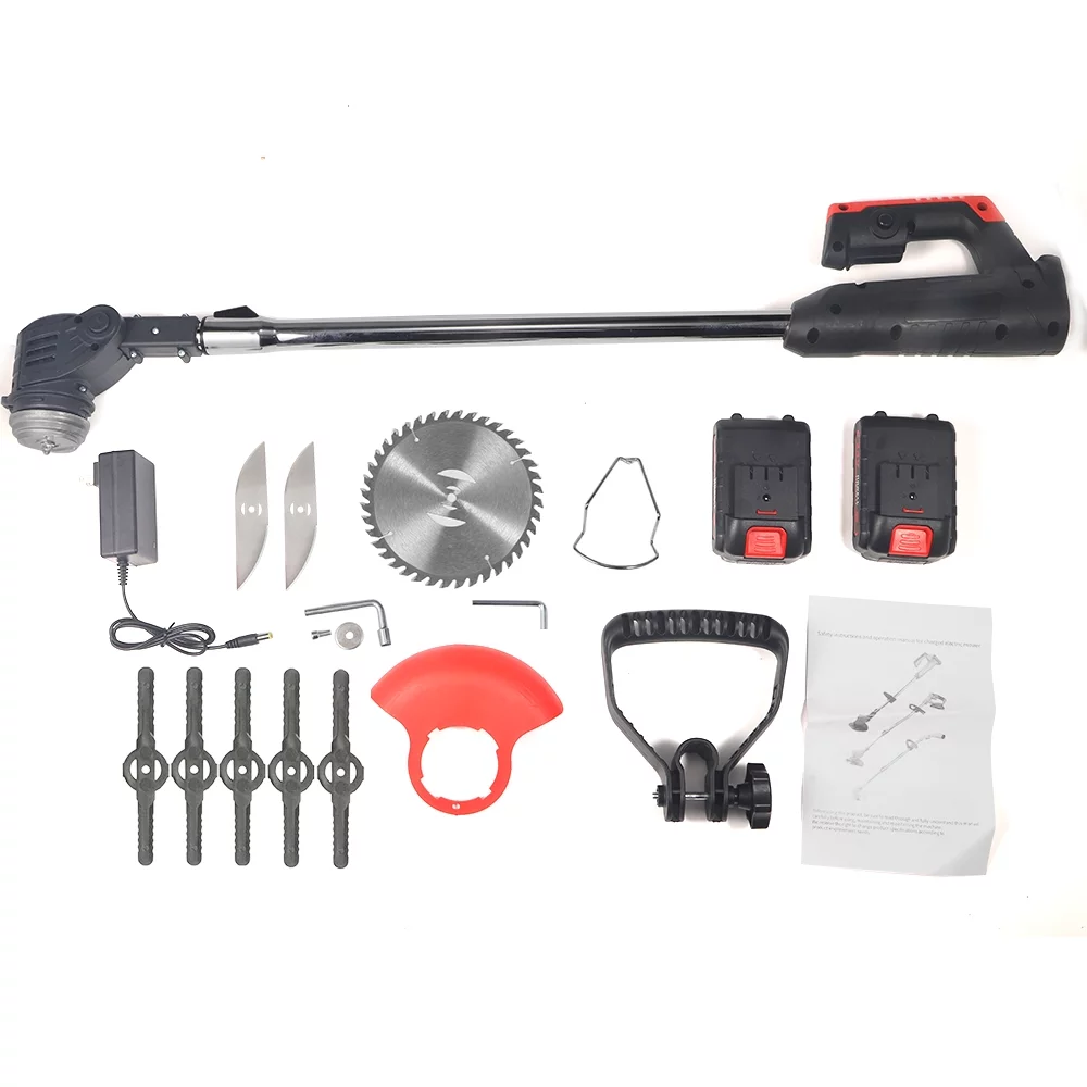 G��PEH Electric Weed Eater Lawn Edger Cordless Grass String Trimmer Cutter 24V &Battery - Womvr