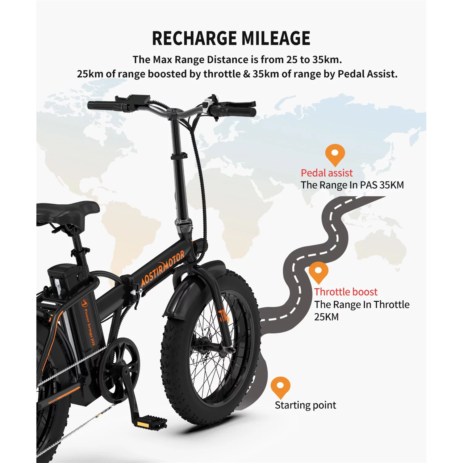 Resenkos 500W Electric Bicycle Foldable for Adults, Professional BMX E-Bike W/ 20