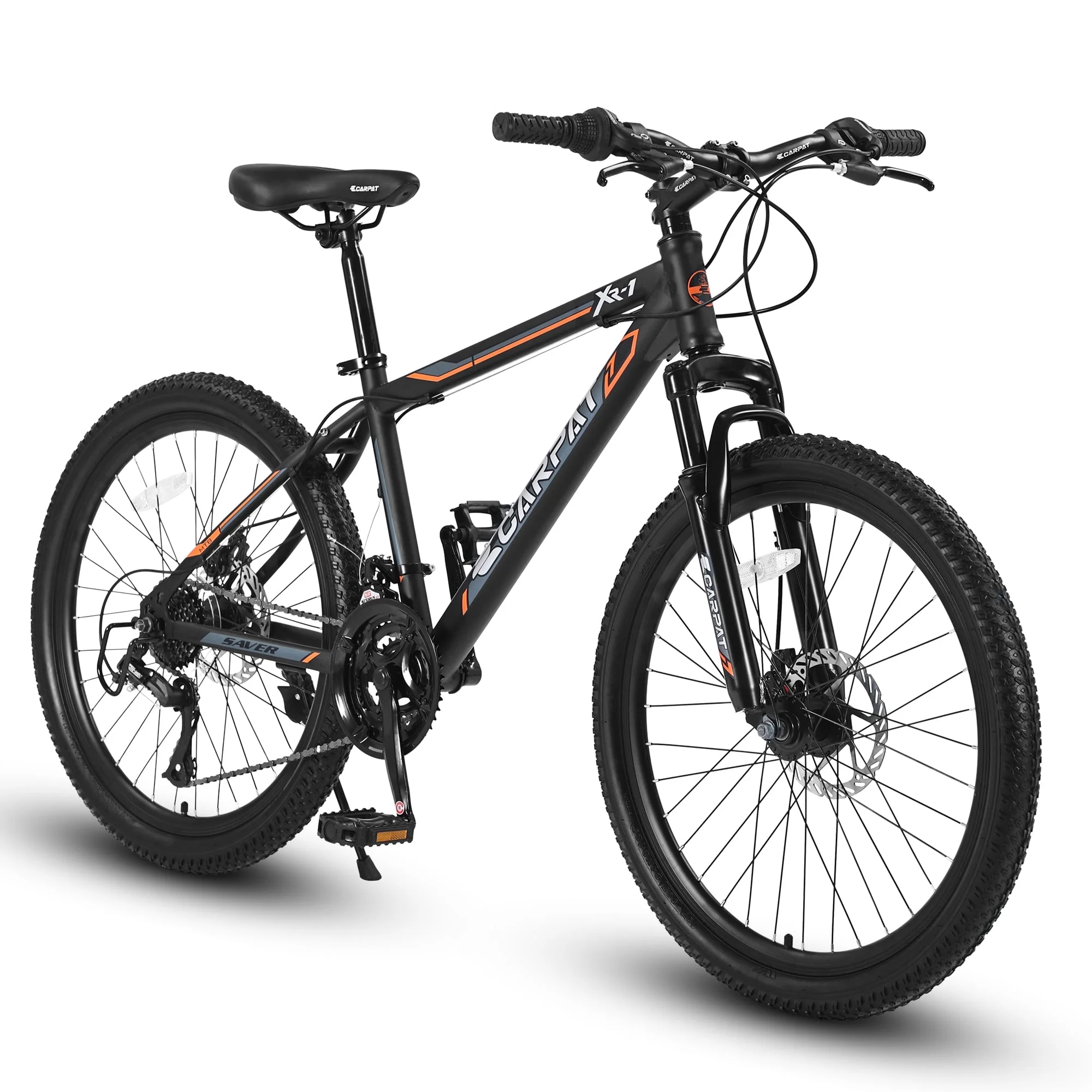 CHAMPIERRE 24 inch Boys Bike, Mountain Bike for Man and Woman, Shimano 21 Speed Bicycle for Boys and Girls,Orange - Womvr