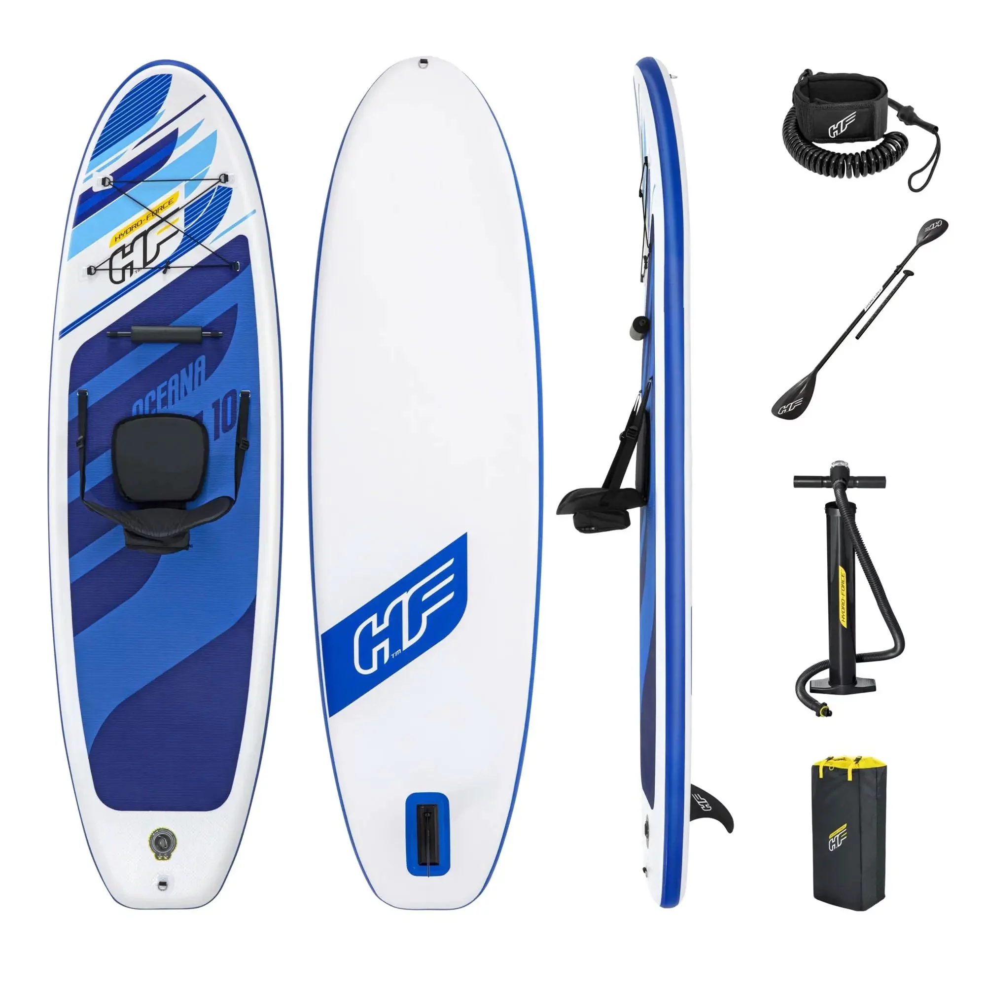Bestway Hydro-Force Oceana Inflatable Stand-Up Paddle Board and Kayak Set - Womvr