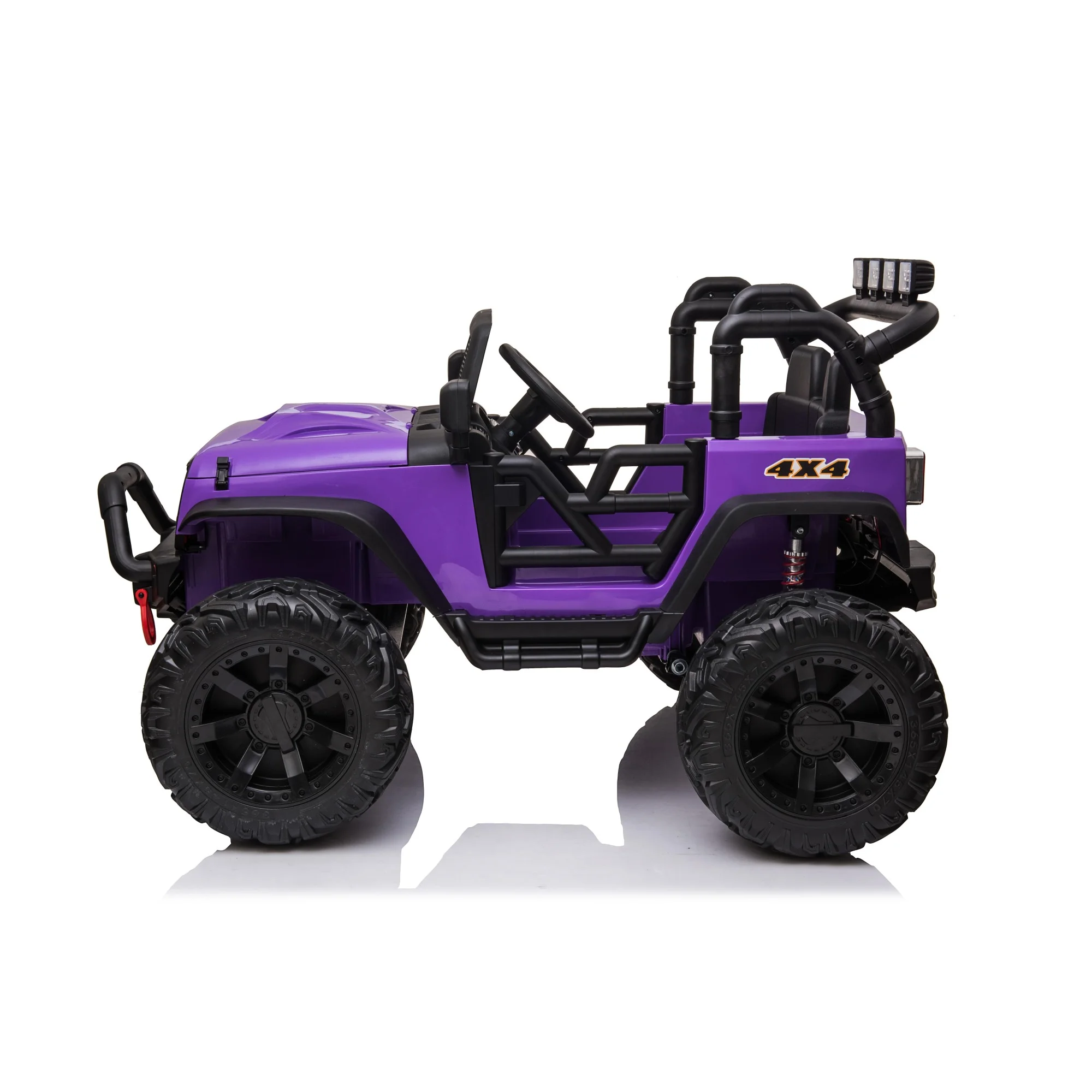Pouseayar JEEP Double Drive Electric  Children Ride- on Car for Boys Girls,Purple - Womvr