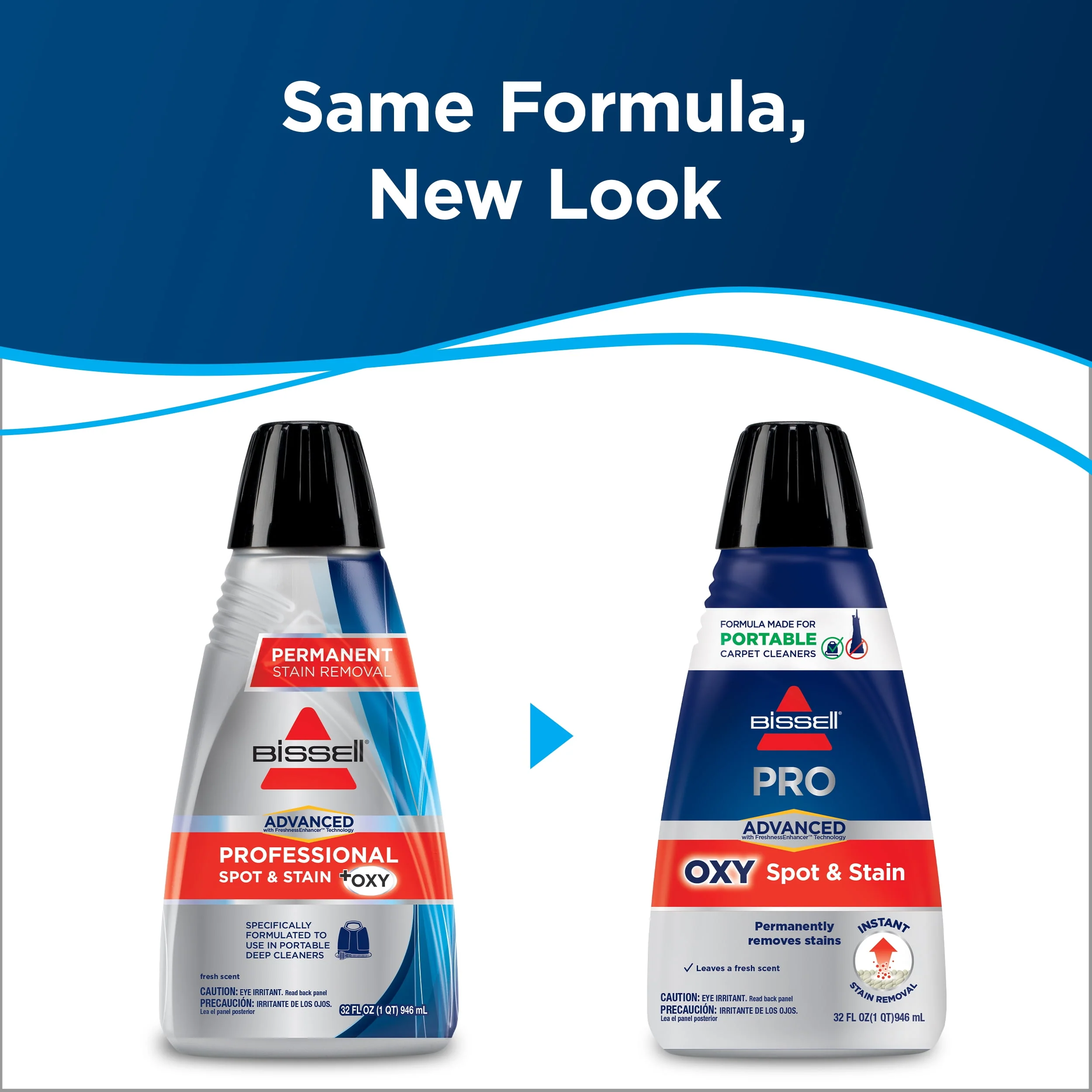 BISSELL Advanced Pro Oxy Spot & Stain Formula for Portable Spot Cleaners, 32 oz., 2038W - Womvr