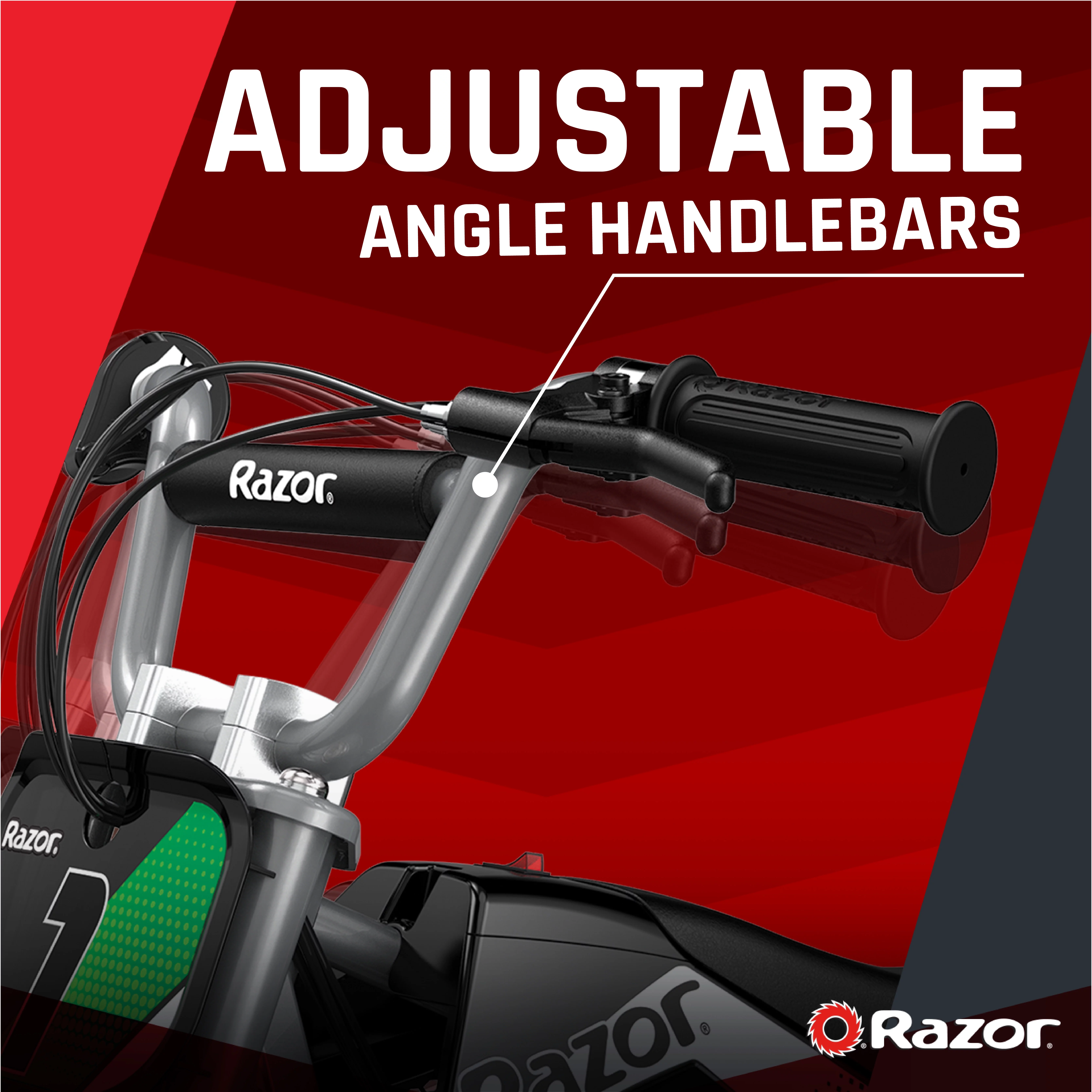 Razor Dirt Rocket MX350 - Black with Decals Included, 24V Electric-Powered Dirt Bike for Kids 13+ - Womvr