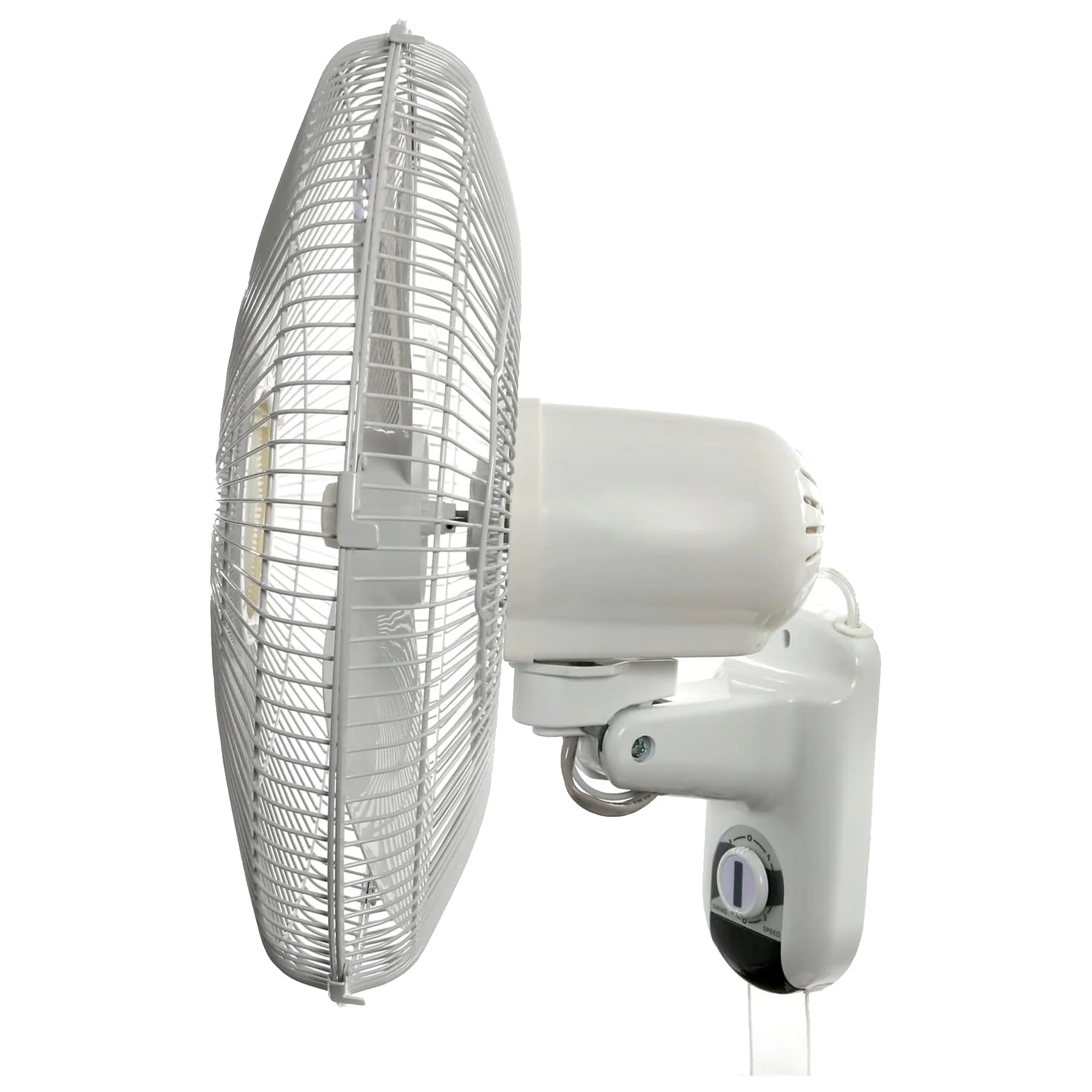 Hurricane Supreme 18 Inch Oscillating Wall Mount Fan, White - Womvr