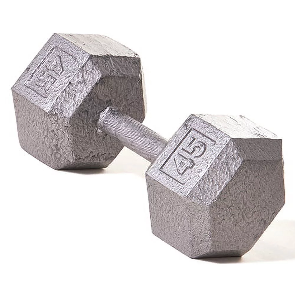 Champion Barbell?l Solid cast-iron Hex Dumbbell 3 -100lbs (SOLD INDIVIDUALLY) - Womvr